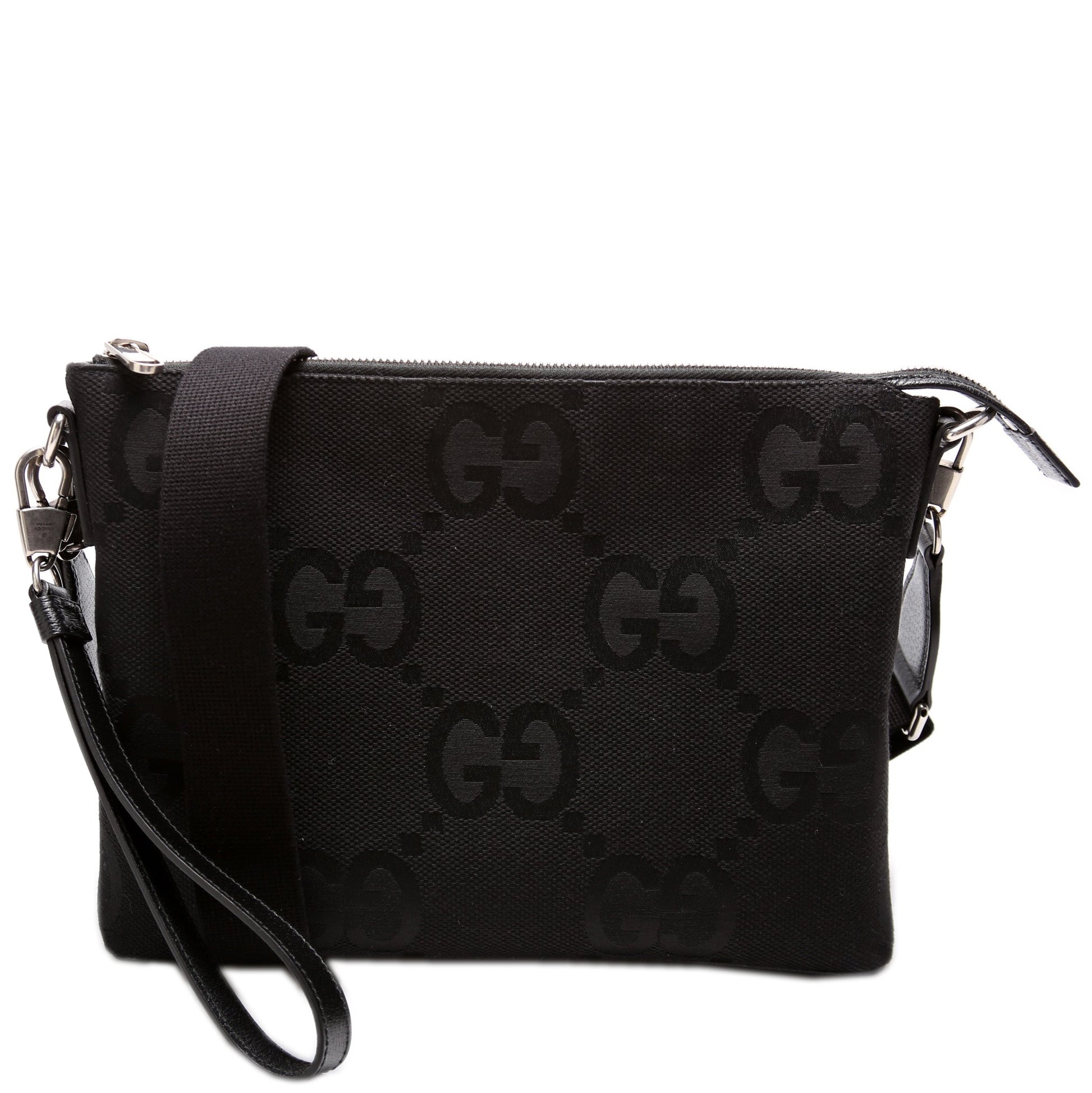 Gucci Leather Canvas Shoulder Bag