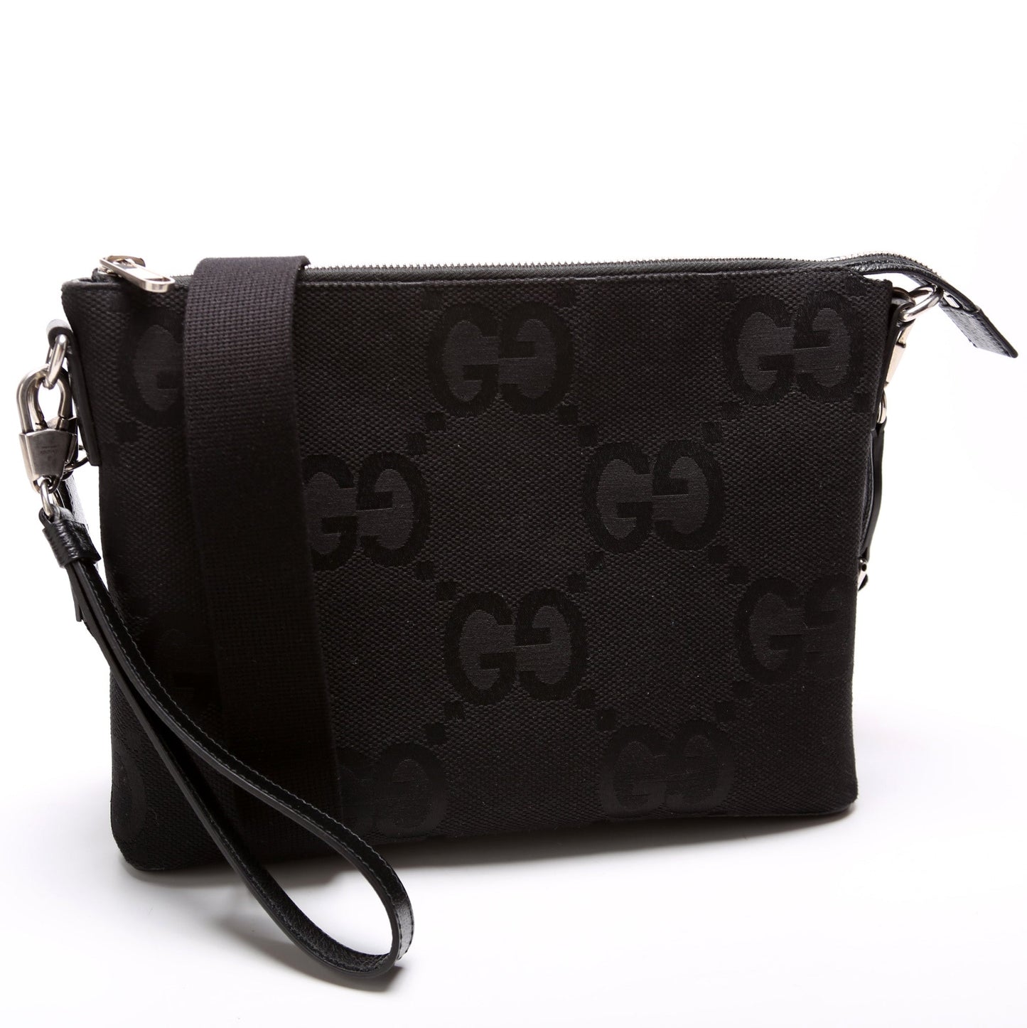 Gucci Leather Canvas Shoulder Bag