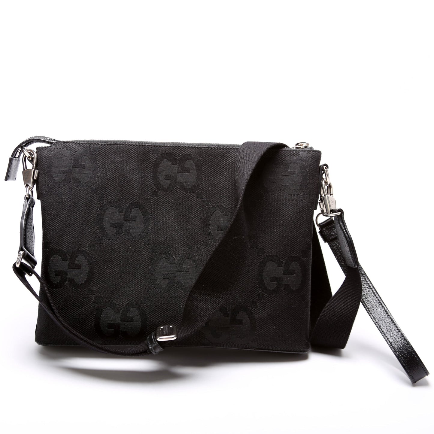 Gucci Leather Canvas Shoulder Bag