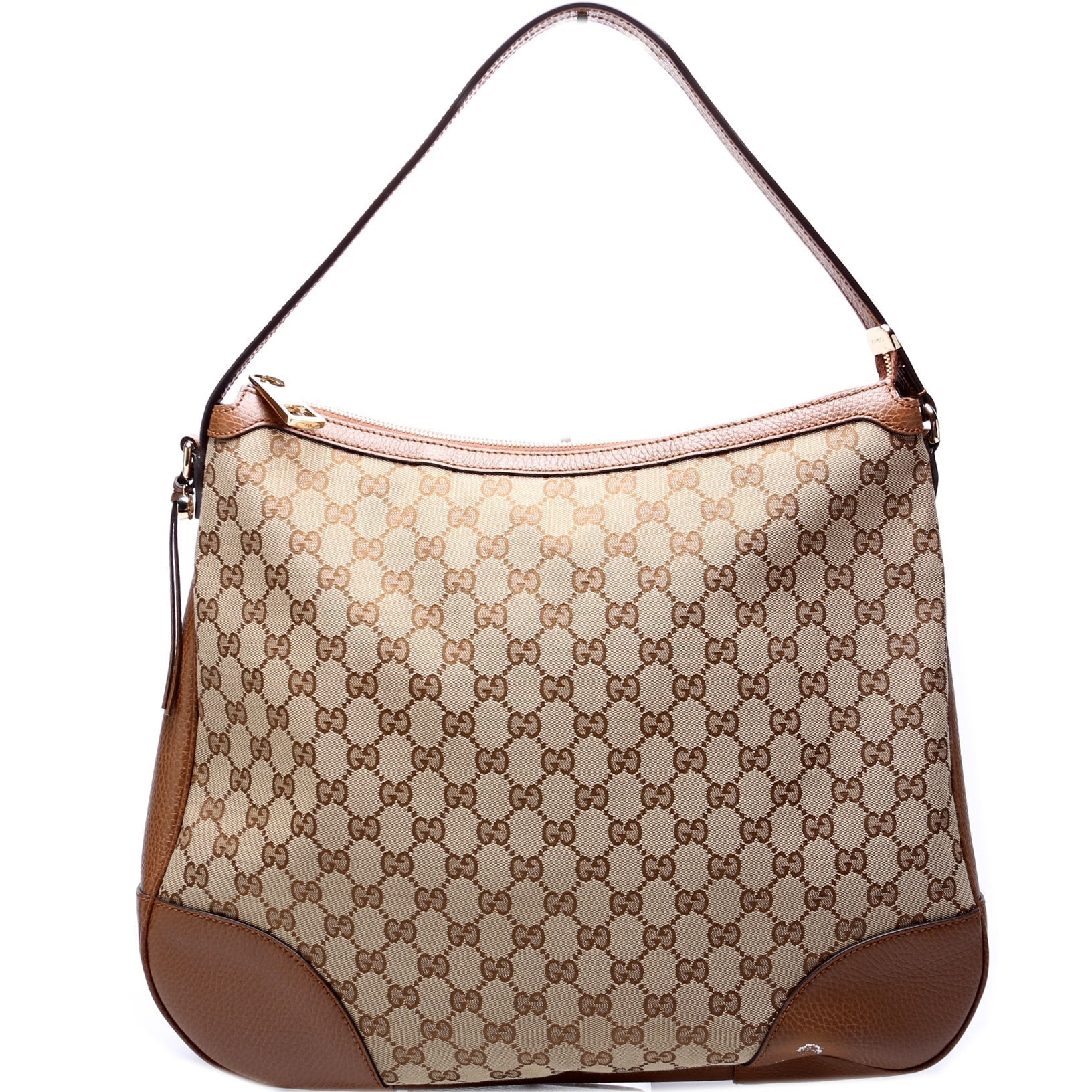 Gucci Leather Canvas Shoulder Bag