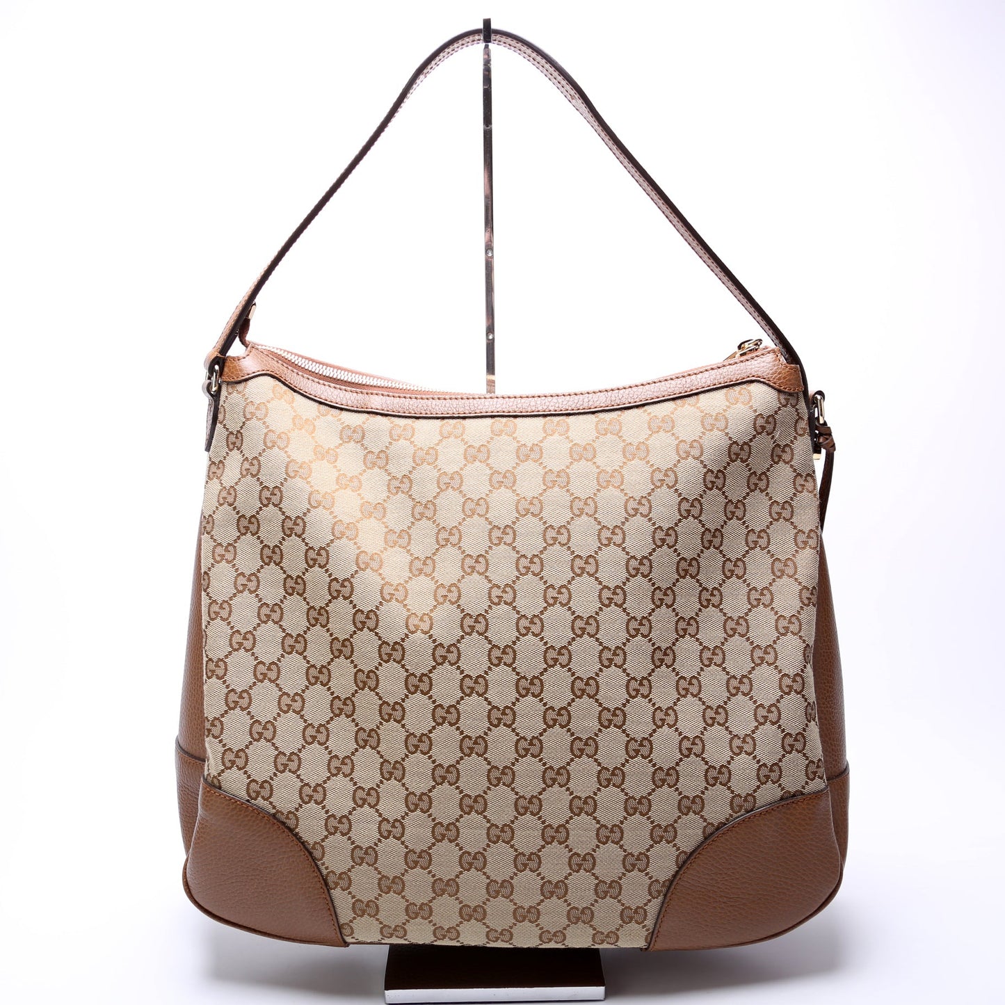 Gucci Leather Canvas Shoulder Bag
