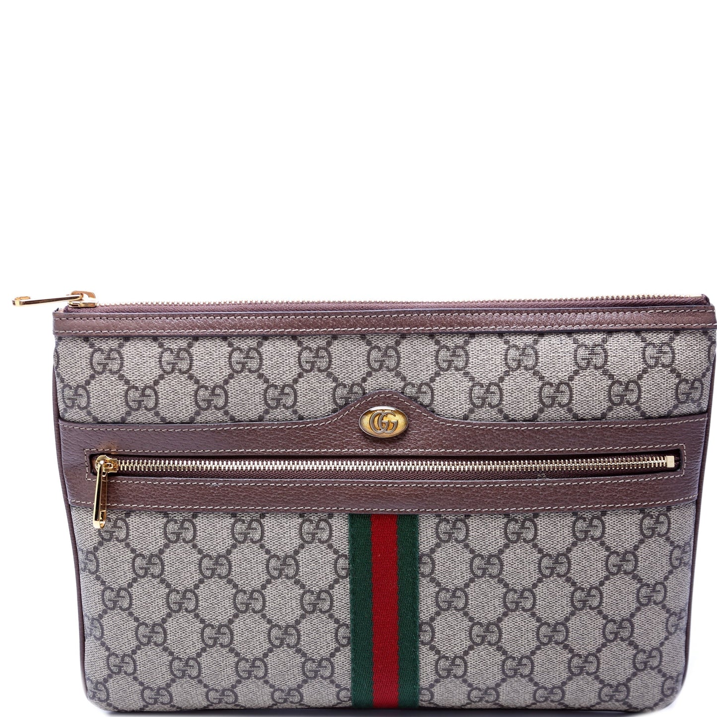 Gucci Leather Canvas Shoulder Bag