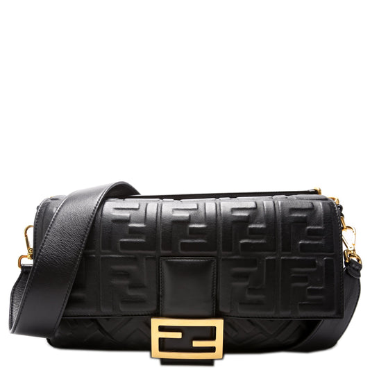 Fendi 8BR771 FF Nappa Embosseduette Large Bag