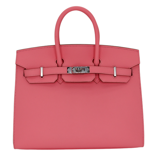 Hermes25cm Birkin Sellier Rose Confetti Epsom Leather Palladium Hardware