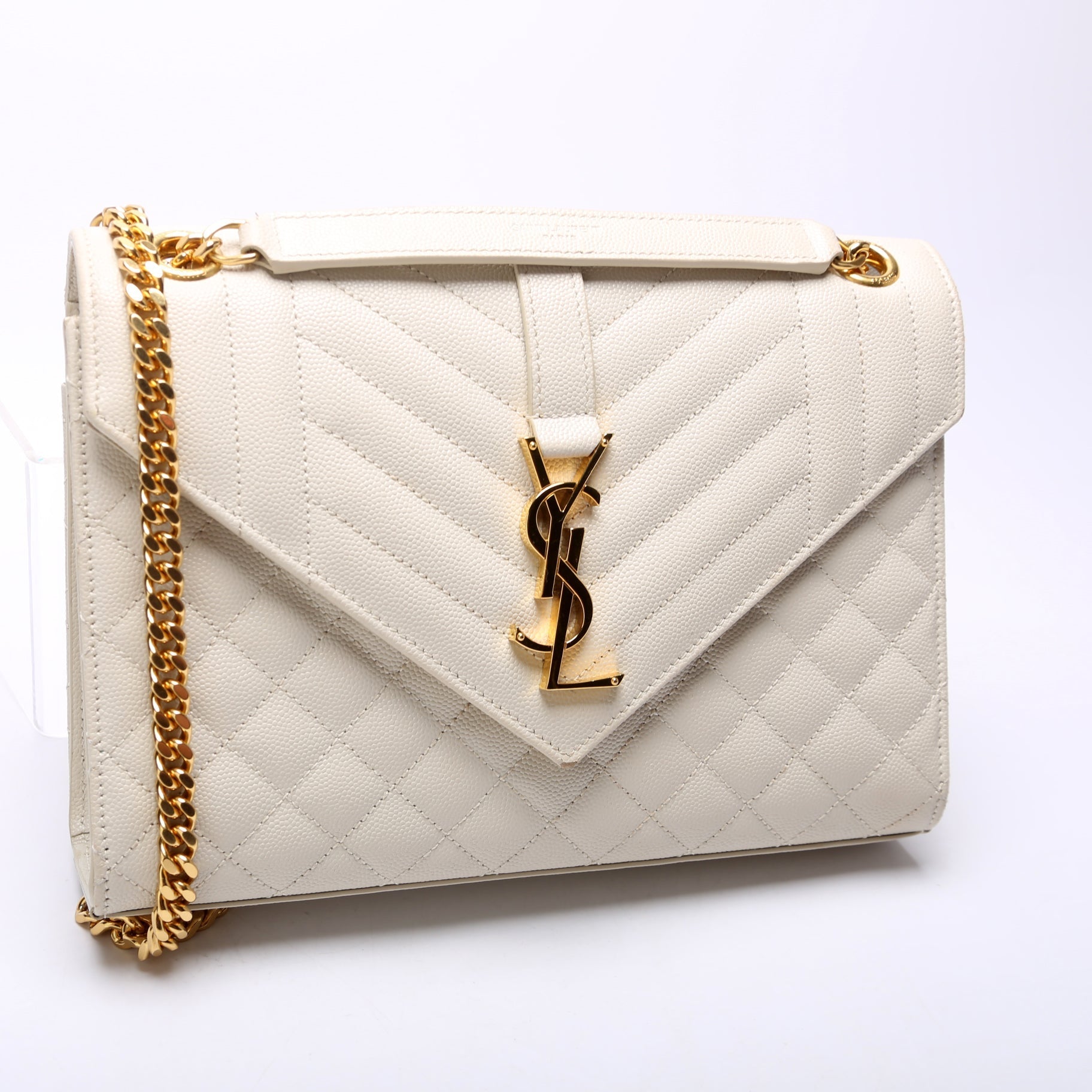 Saint Laurent Envelope Medium Grain De Triquilt 600185 Bag