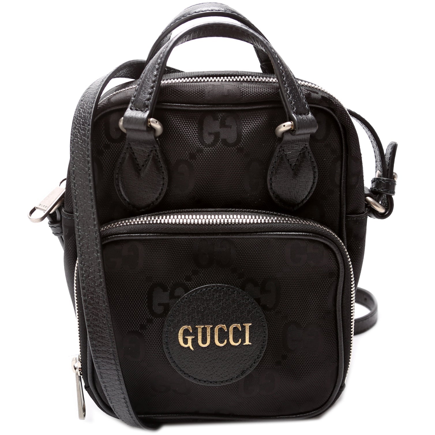 Gucci Nylon Leather Shoulder Bag