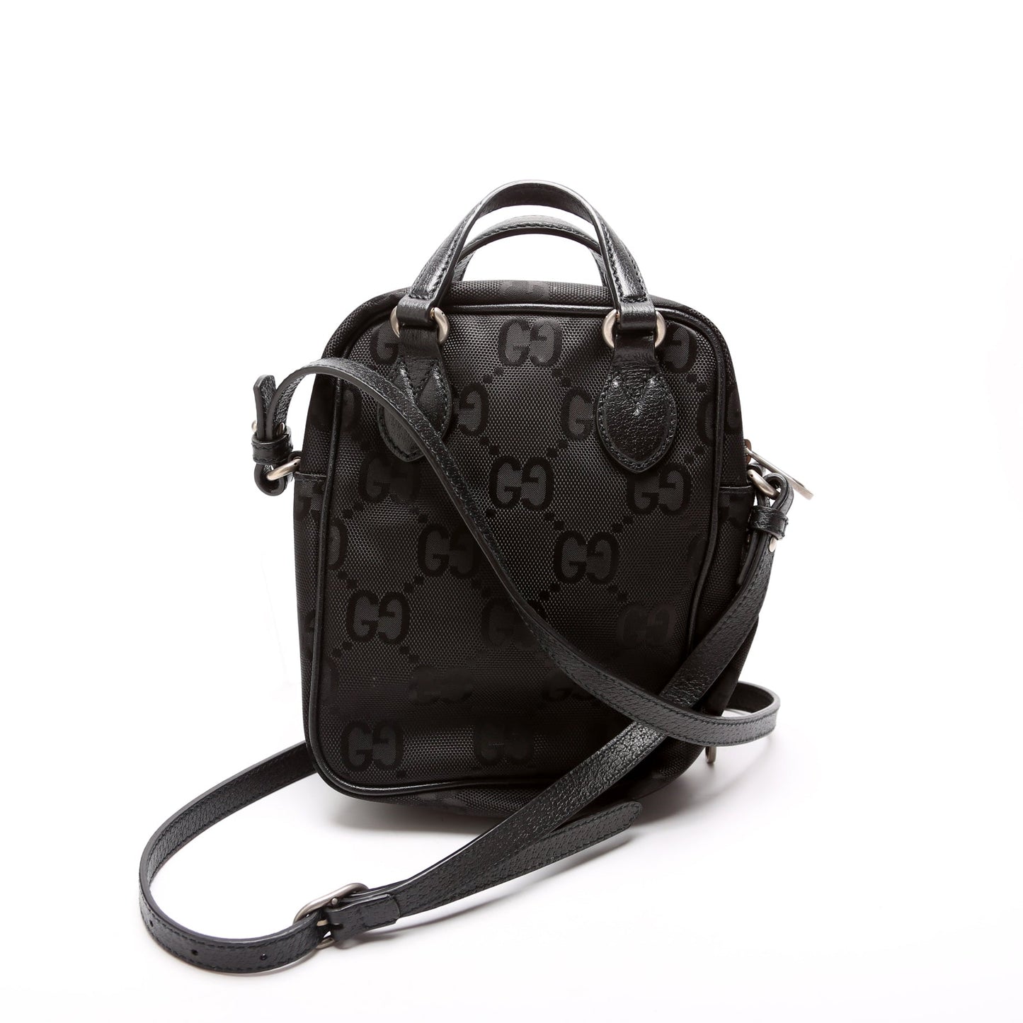 Gucci Nylon Leather Shoulder Bag