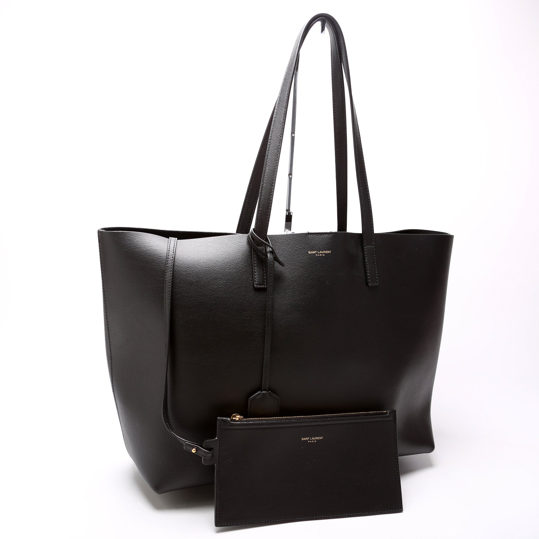 Saint Laurent Shopping East/West Supple Leather Bag