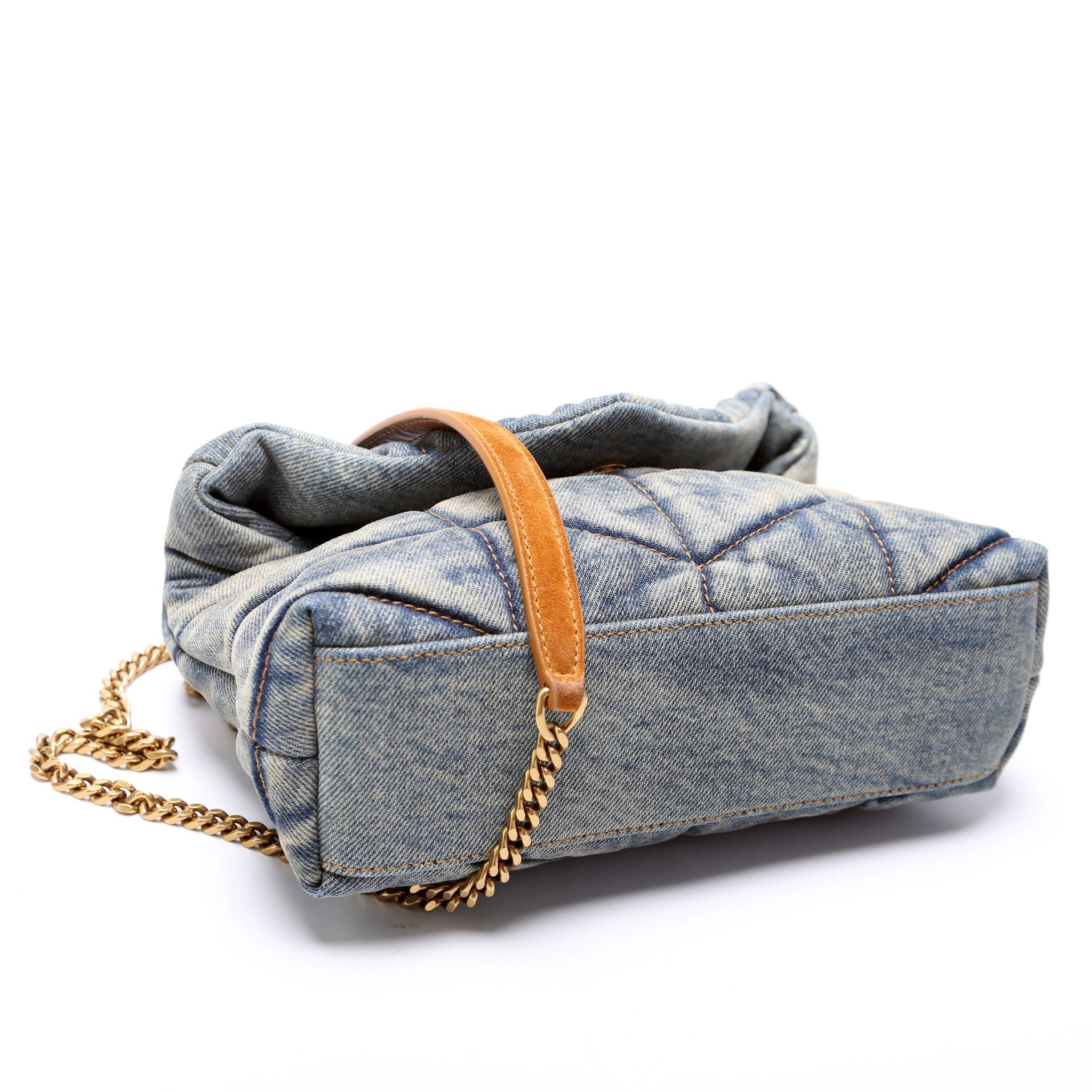 Saint Laurent Loulou Toy Puffer Denim 620333 Bag