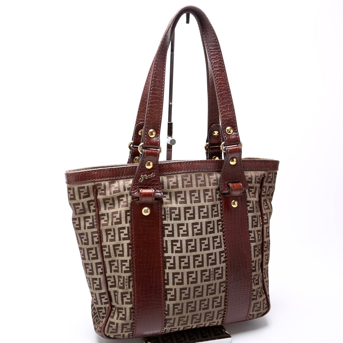 Fendi Zucca   Canvas Tote Bag