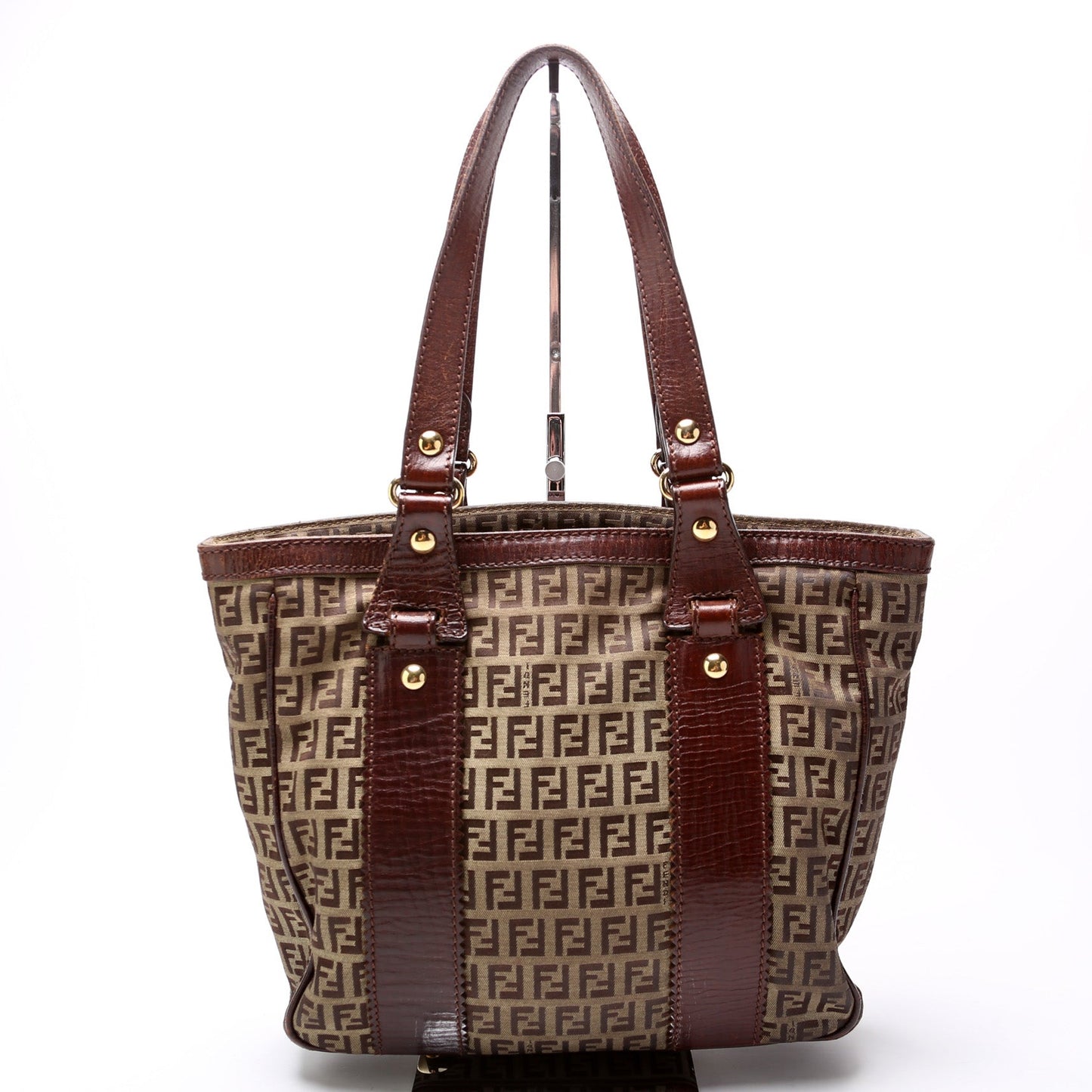 Fendi Zucca   Canvas Tote Bag