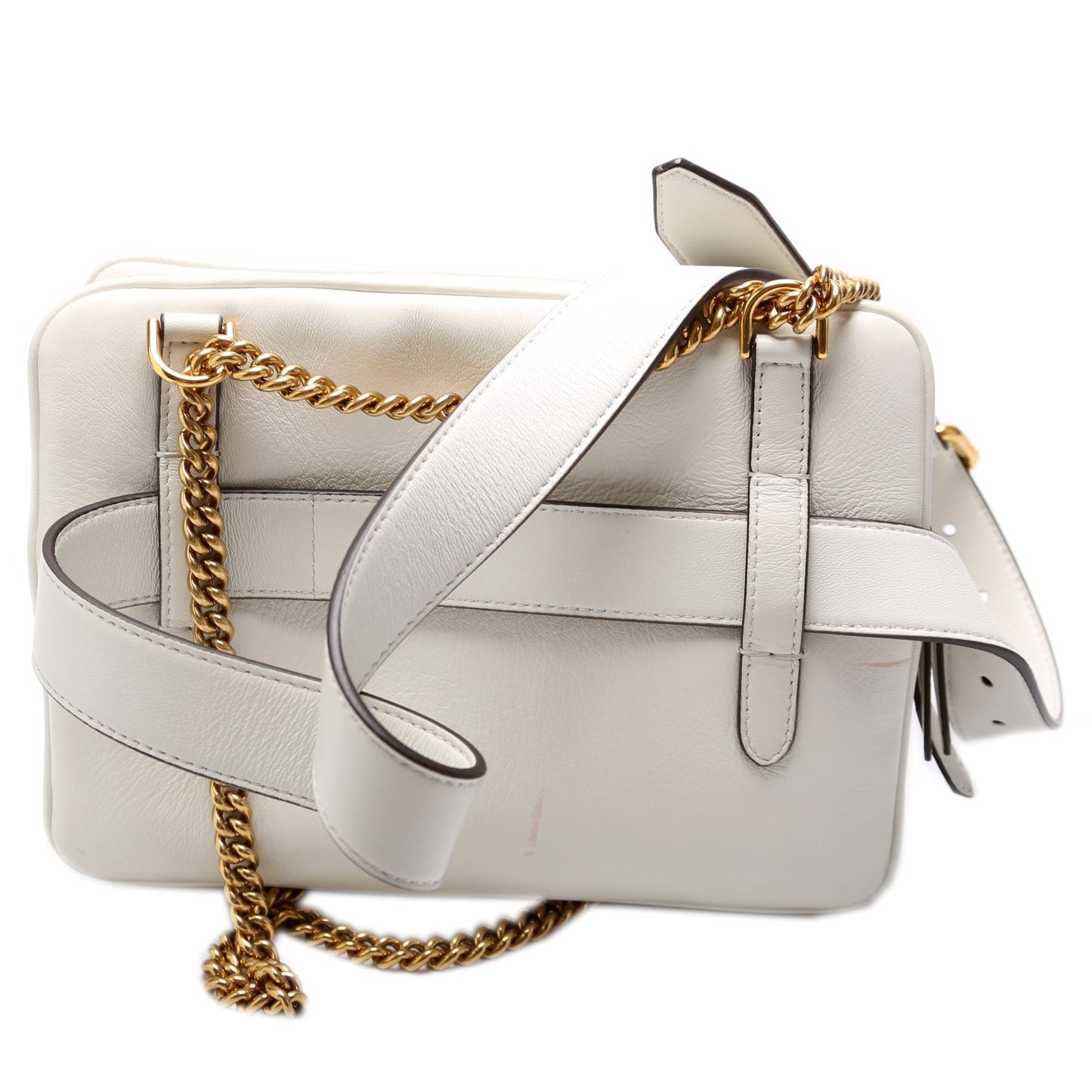 Fendi FF Leather Upside Down Belt 8BT305 Bag