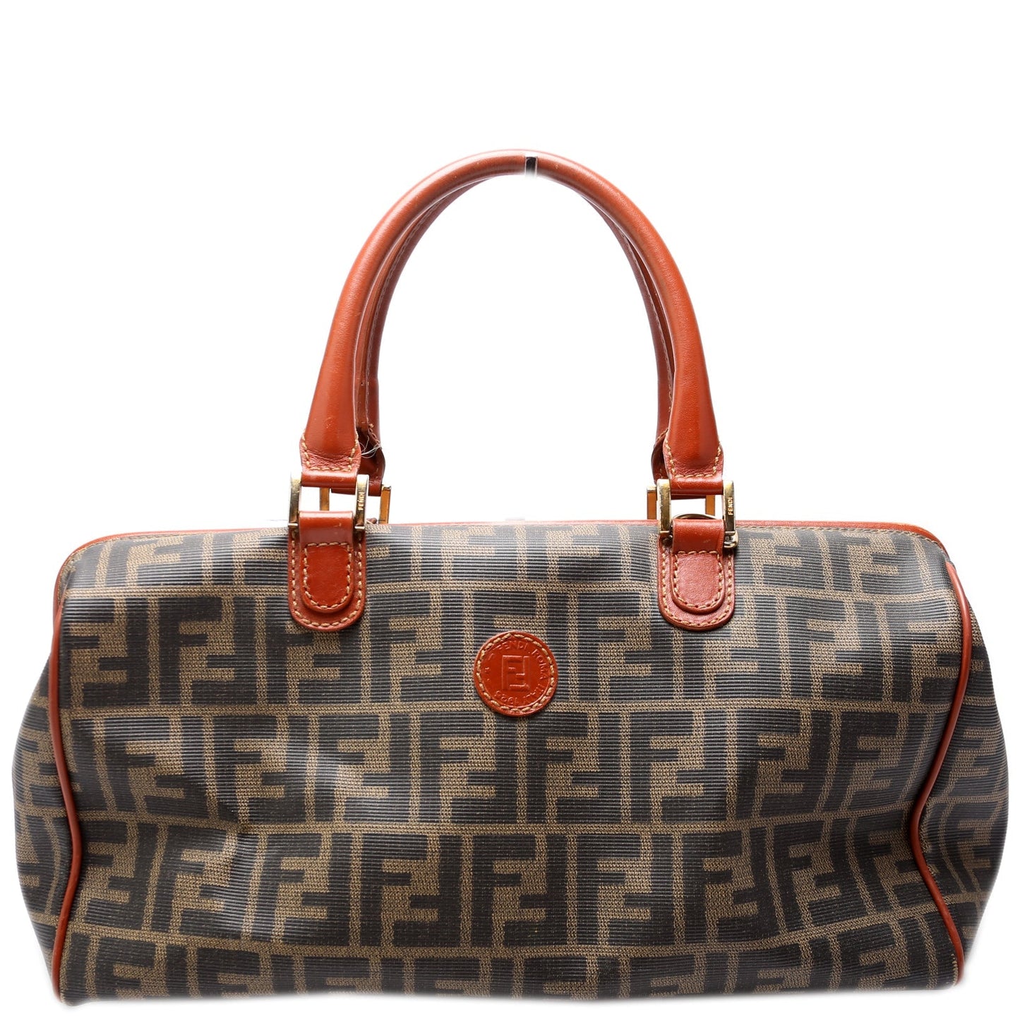 Fendi Zucca Canvas Boston   119-04499 Bag