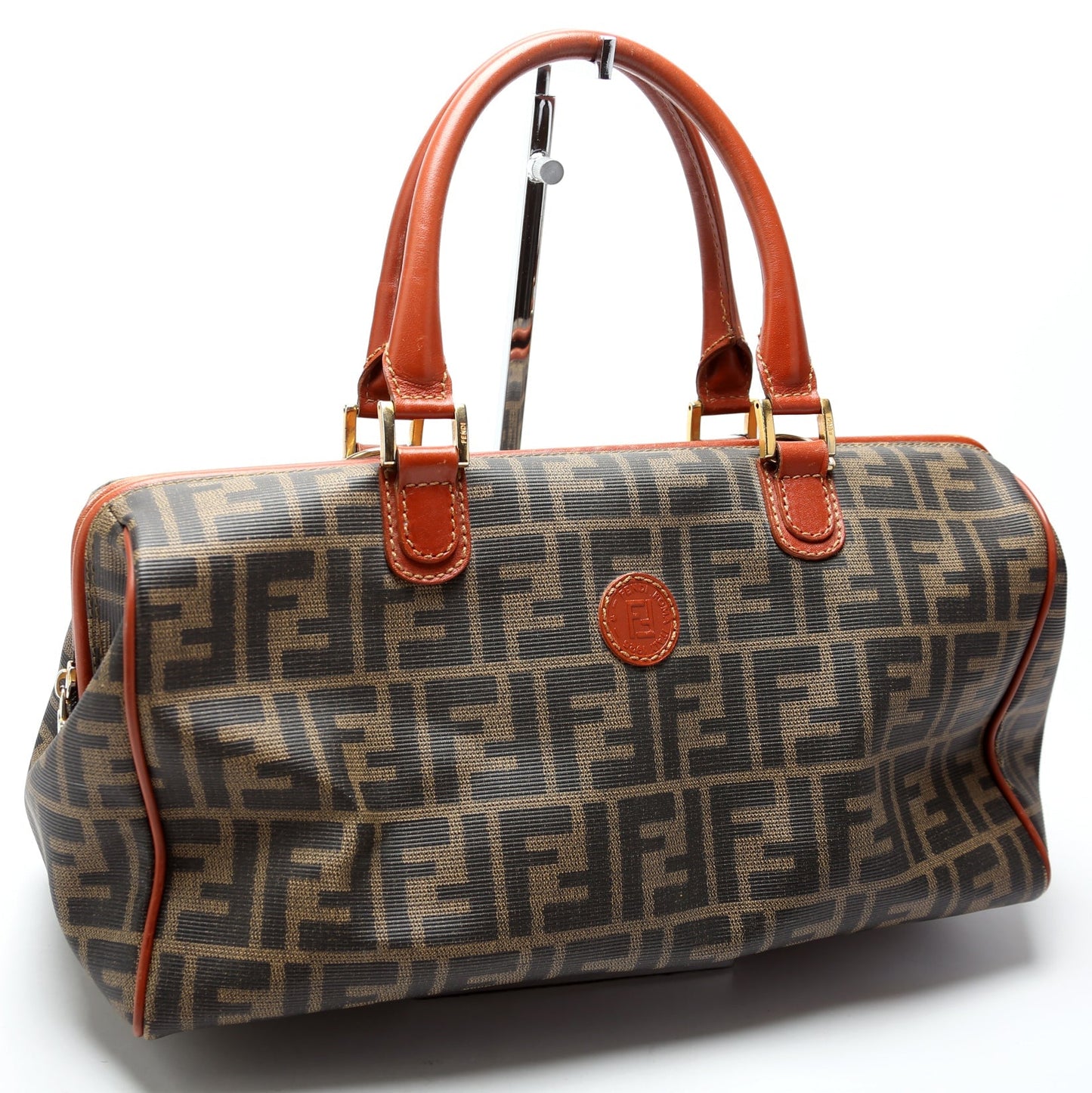 Fendi Zucca Canvas Boston   119-04499 Bag