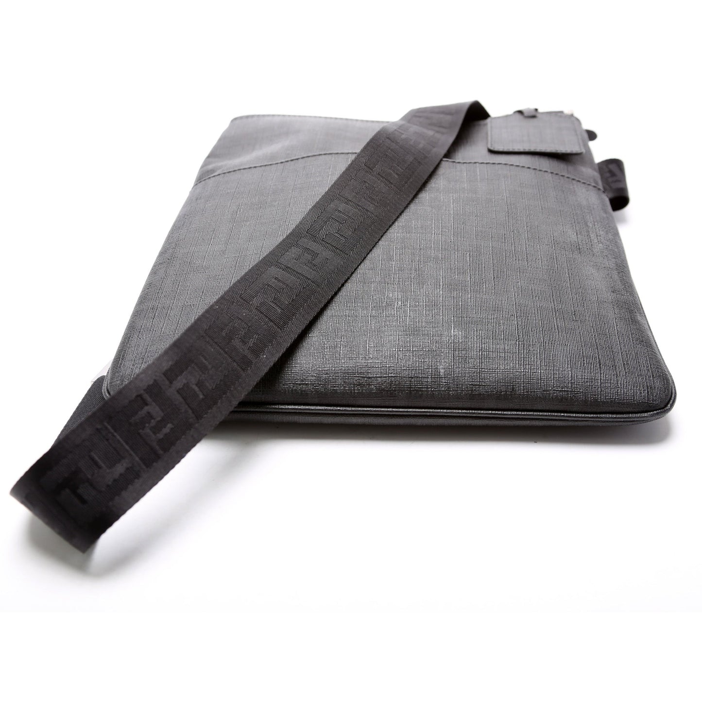 Fendi Spalmati Zucca Flat Messenger Bag