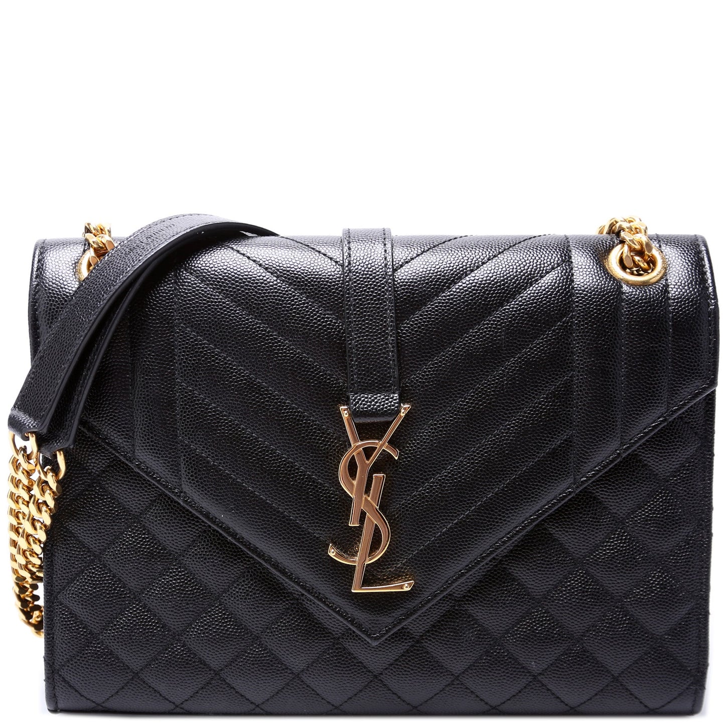 Saint Laurent Envelope Medium Grain De Triquilt 600185 Bag