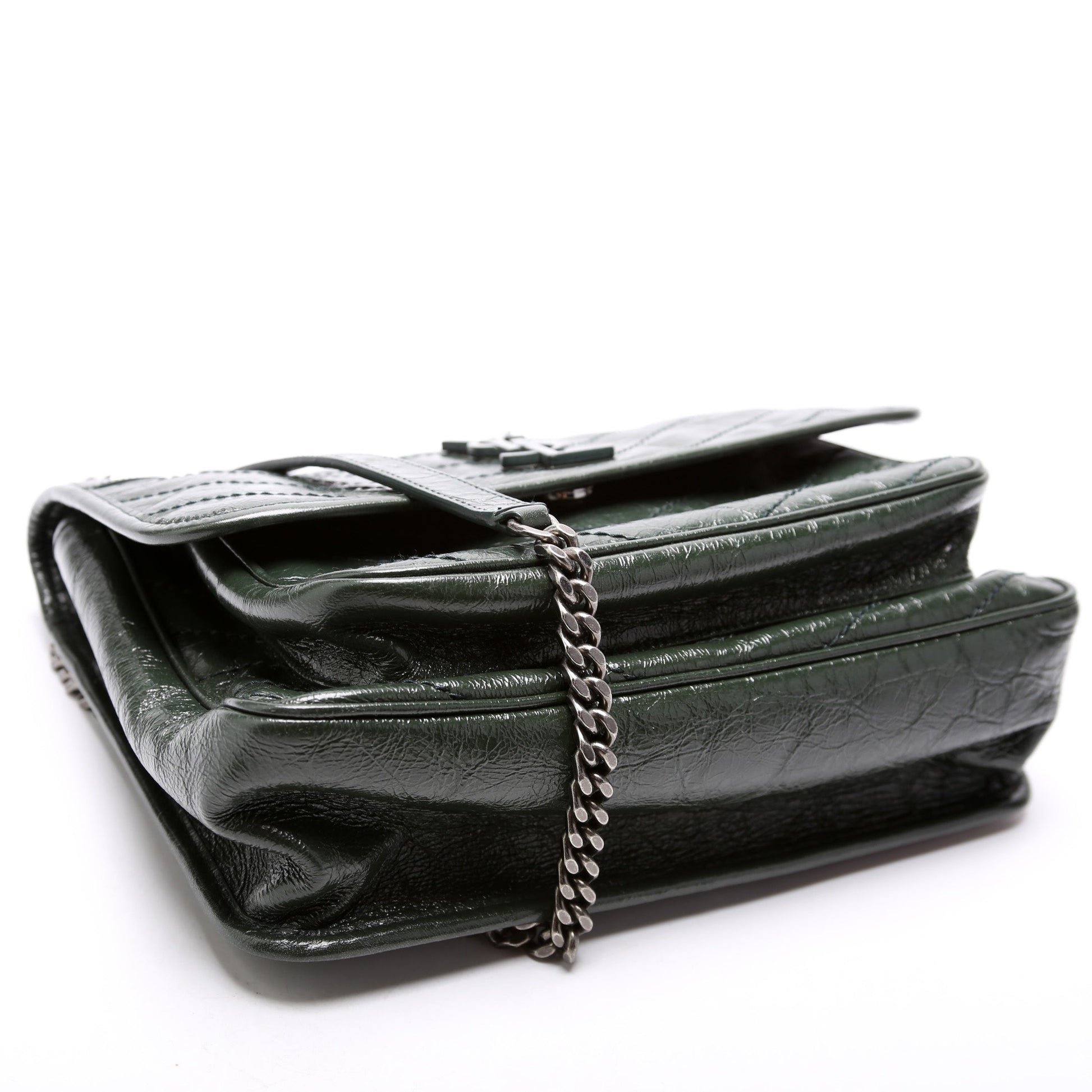 Saint Laurent Niki Medium Crinkle Leather Bag