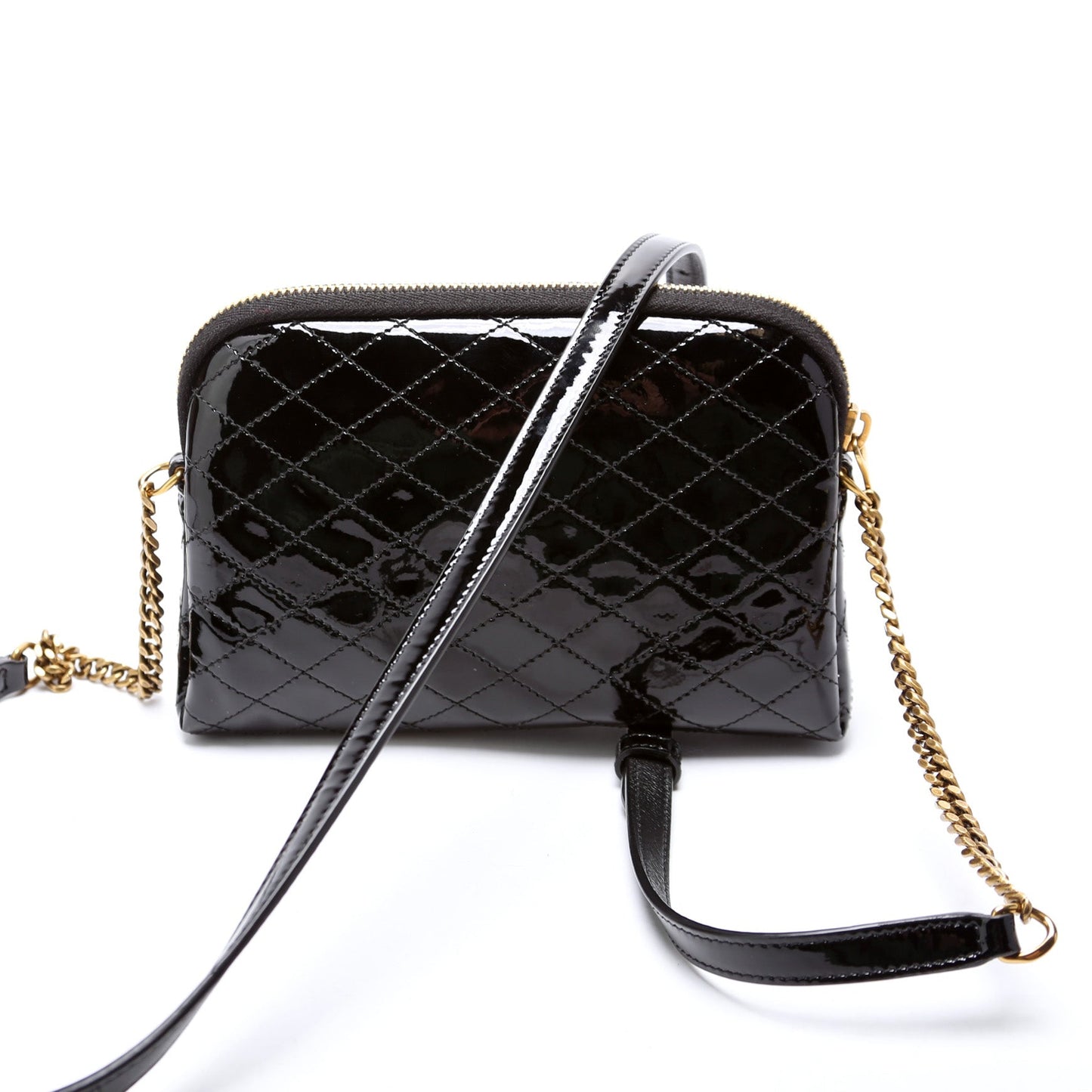 Saint Laurent Gabby Zip Chain Pouch Patent 733667 Bag