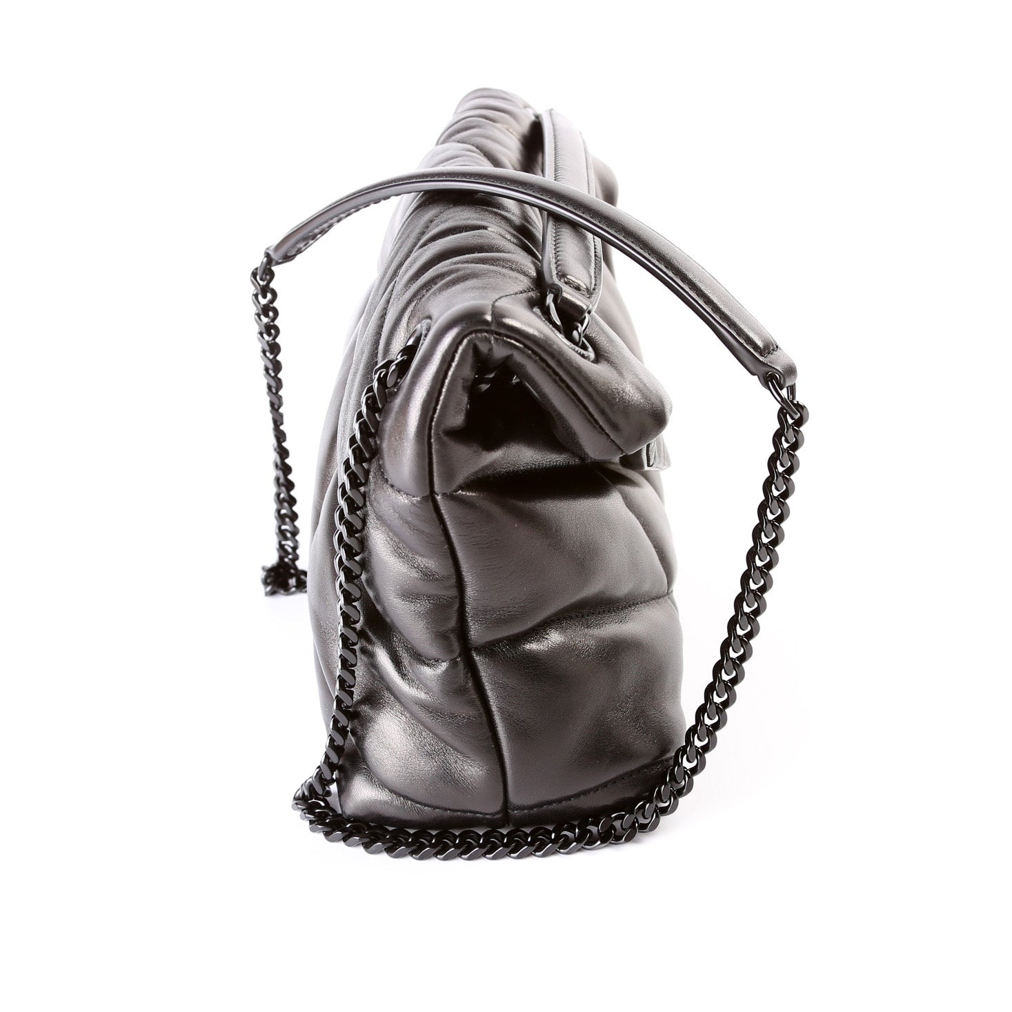 Saint Laurent Puffer Quilted Small Lambskin Bag