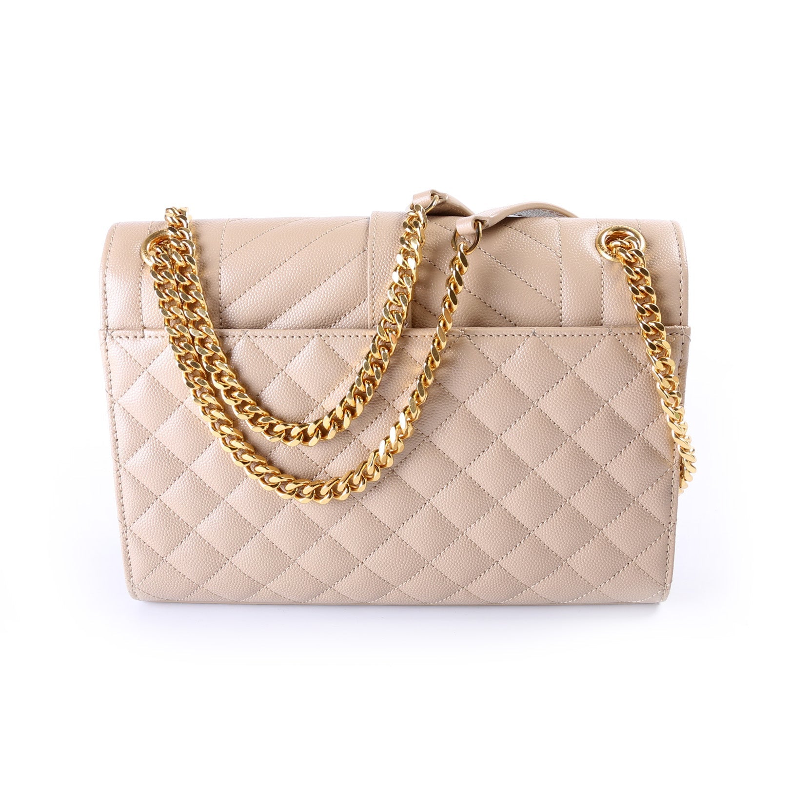 Saint Laurent Envelope Medium Grain De Poudre Triquilt 600185 Bag