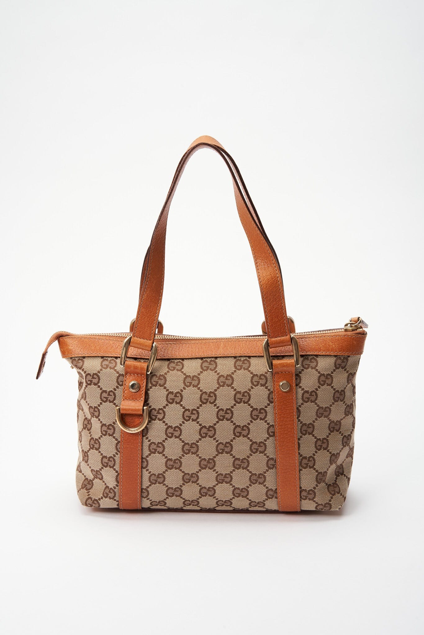 Gucci Leather Canvas Shoulder Bag