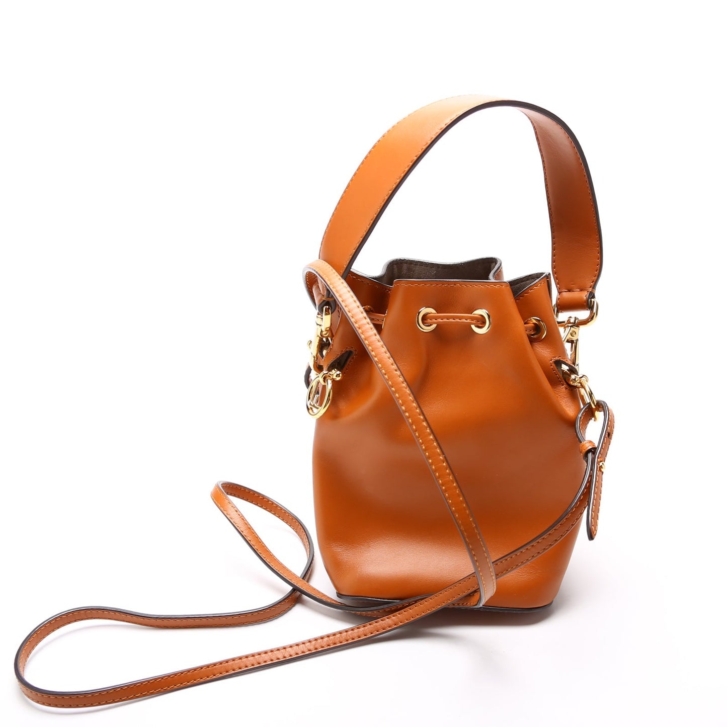 Fendi 8BR010 Mon Tresor Mini Bucket Leather Bag