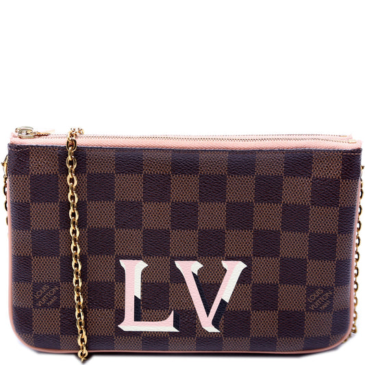 Louis Vuitton Pochette Double Zip Damier Ebene
