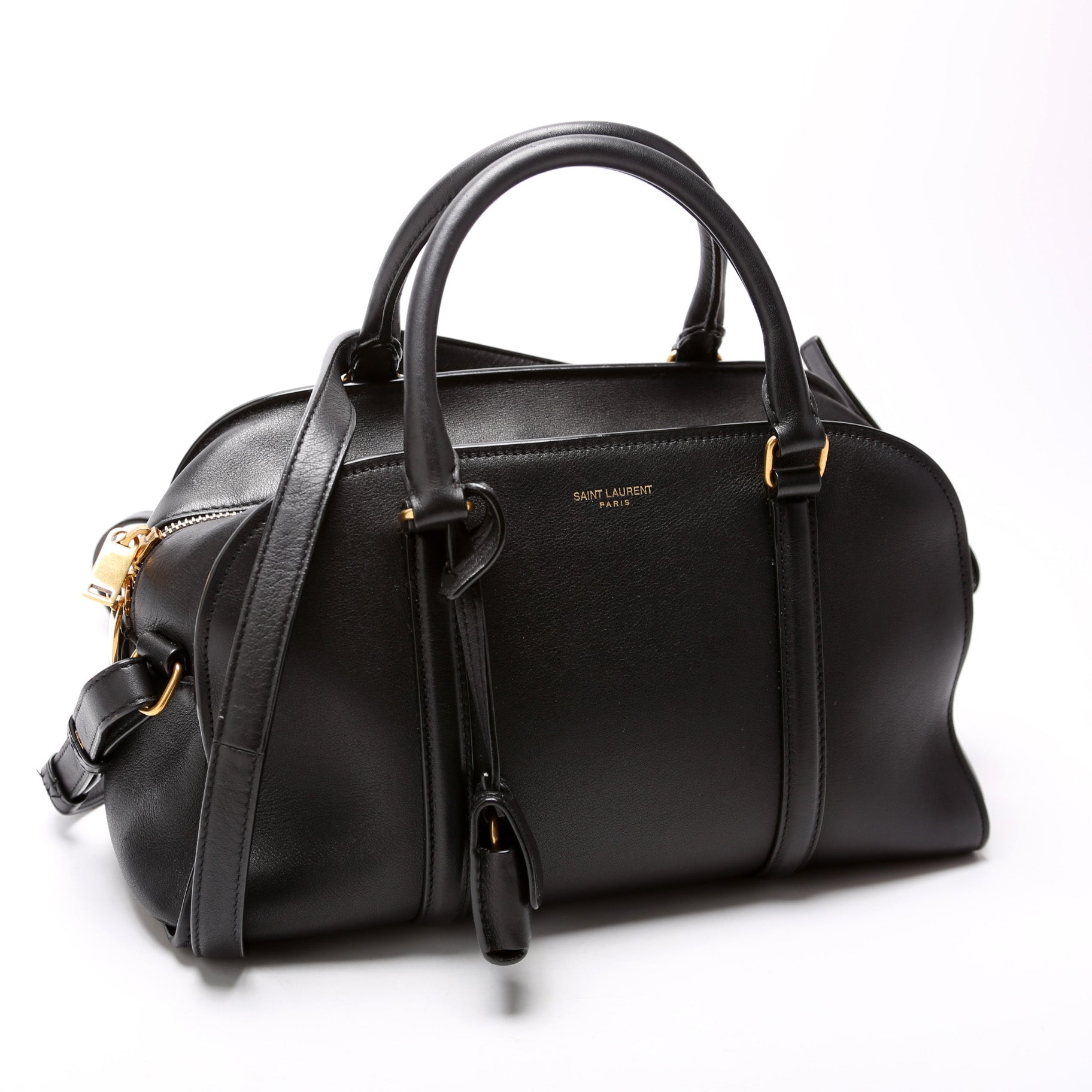 Saint Laurent 655008 Lock Baby Duffle Leather Bag