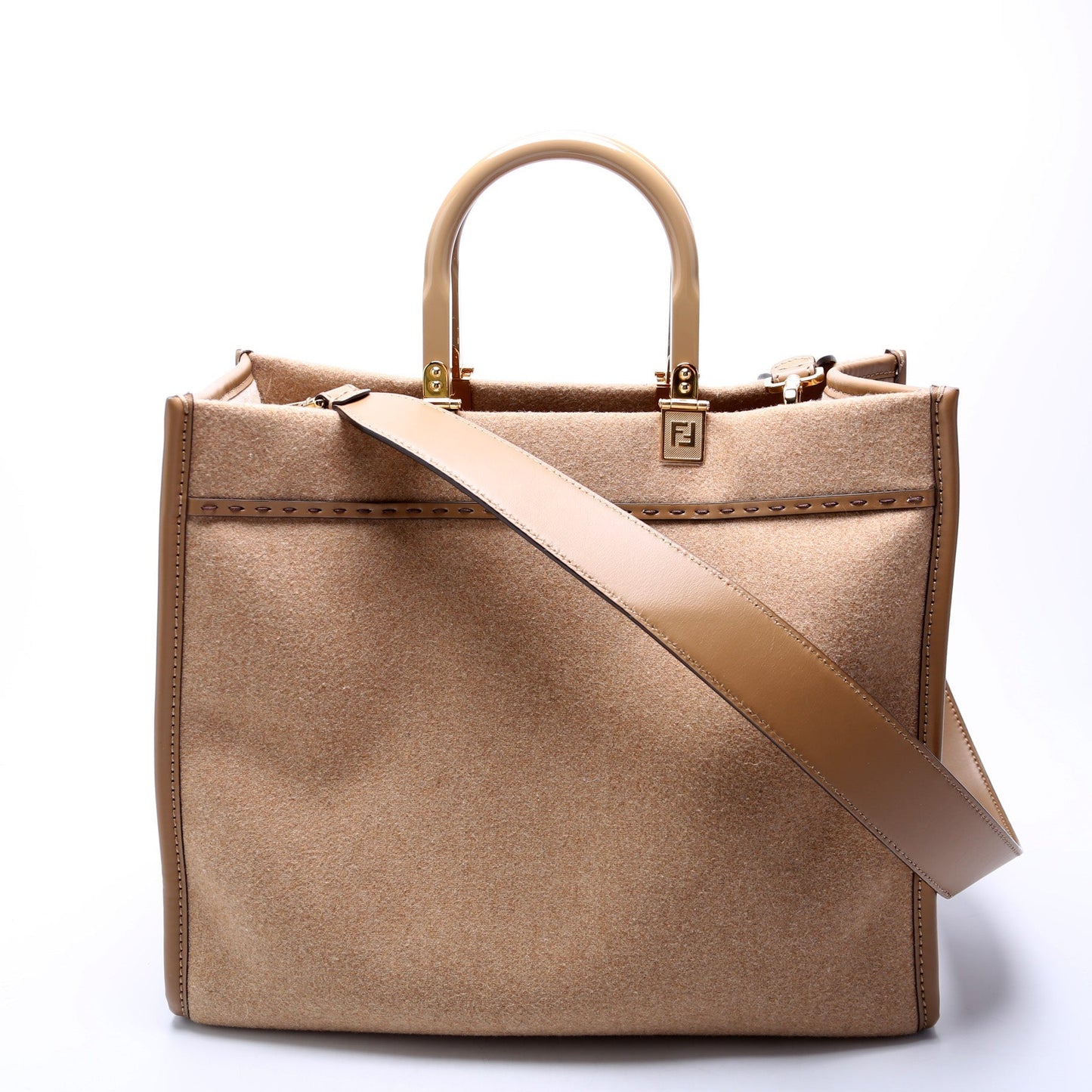 Fendi 8BH386 Sunshine Shopper Medium Flannel Bag