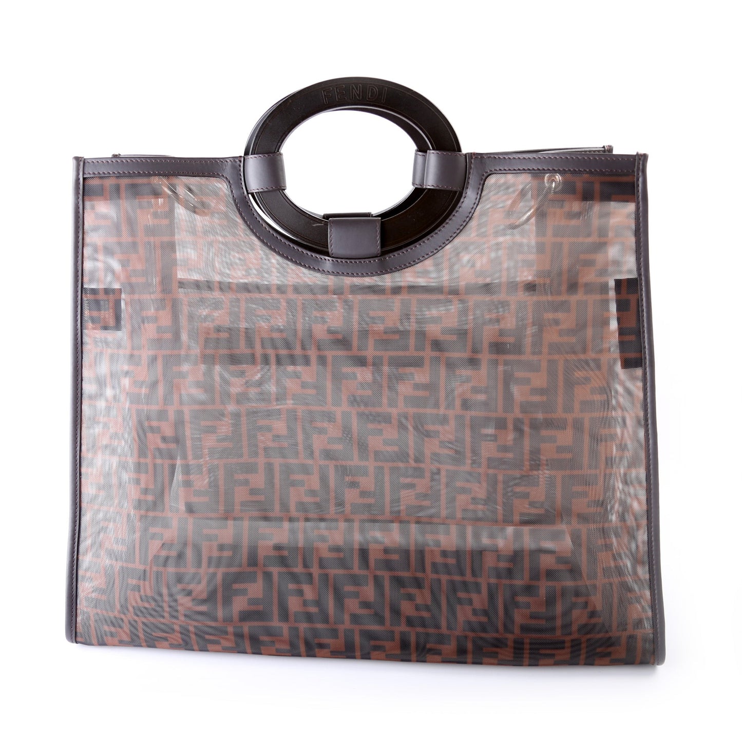 Fendi 8BH351 FF Mesh Runaway Shopper Large Bag