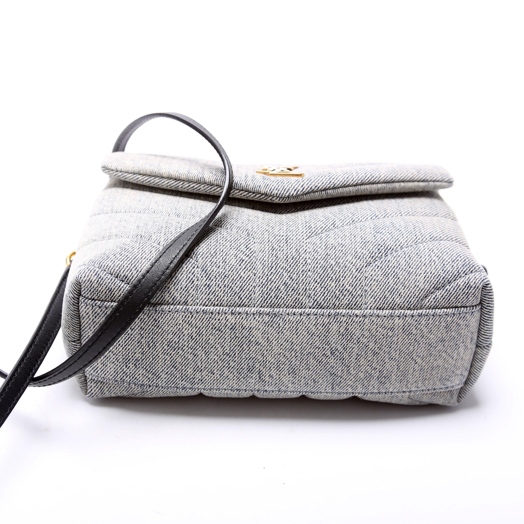 Saint Laurent Loulou Satchel Toy Crossbody Denim Bag
