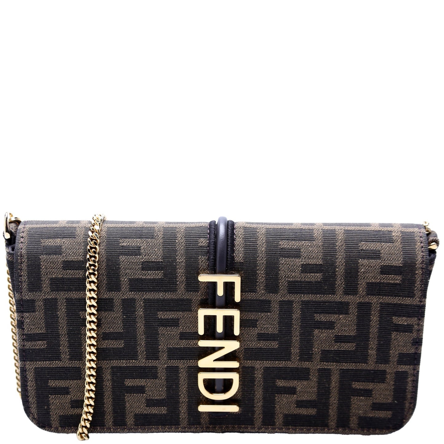 Fendi FF Jacquardgraphy Wallet On Chain Bag
