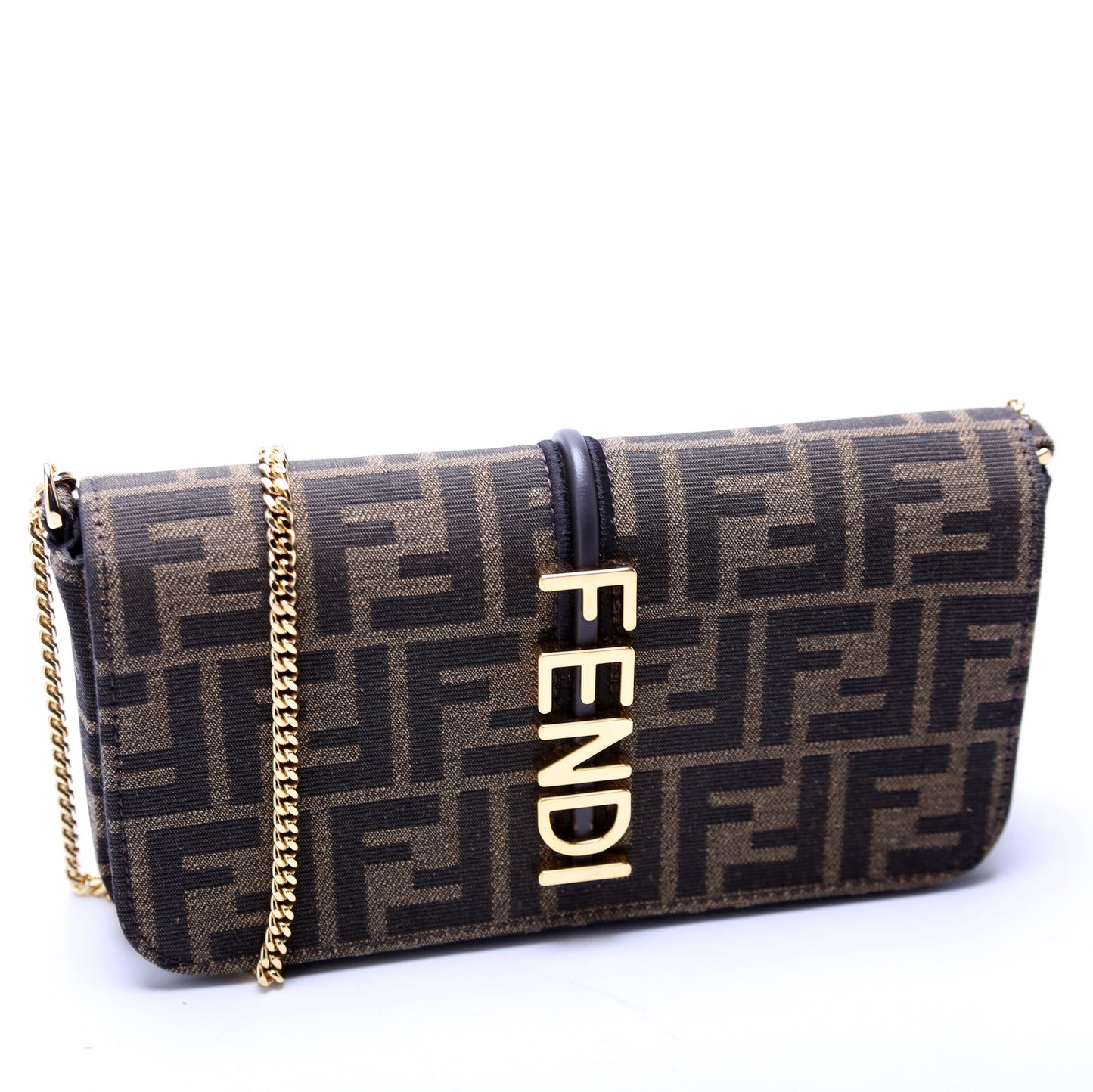 Fendi FF Jacquardgraphy Wallet On Chain Bag