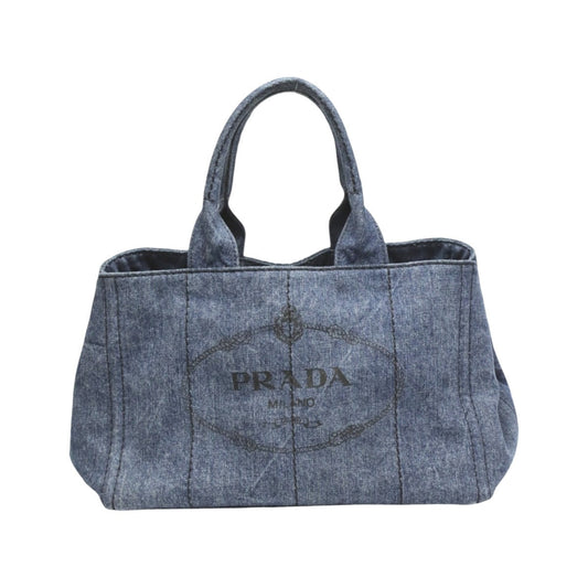 PRADA Tote Bag denim blue Tote Bag Canapa Women