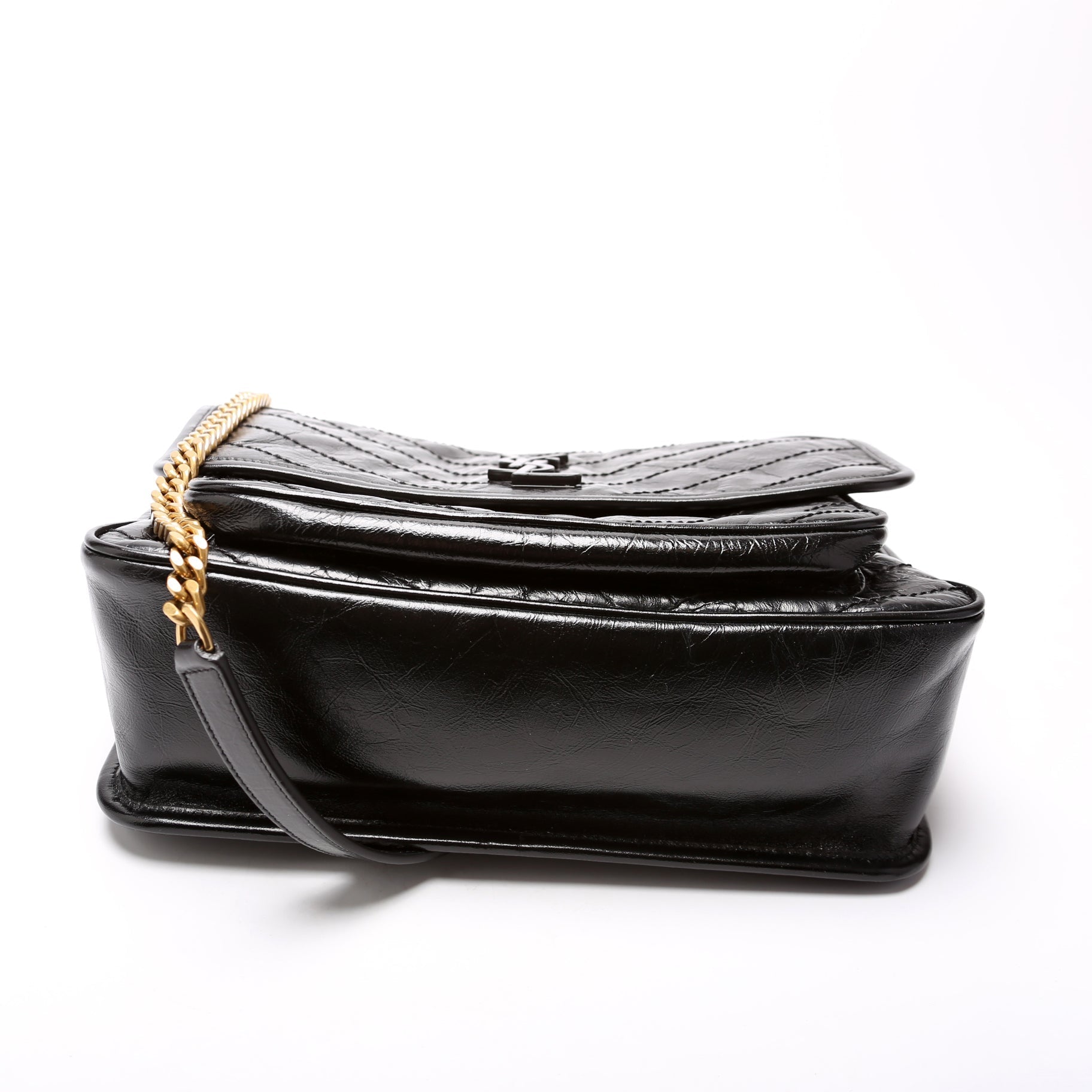 Saint Laurent Niki Medium Crinkle Leather Bag