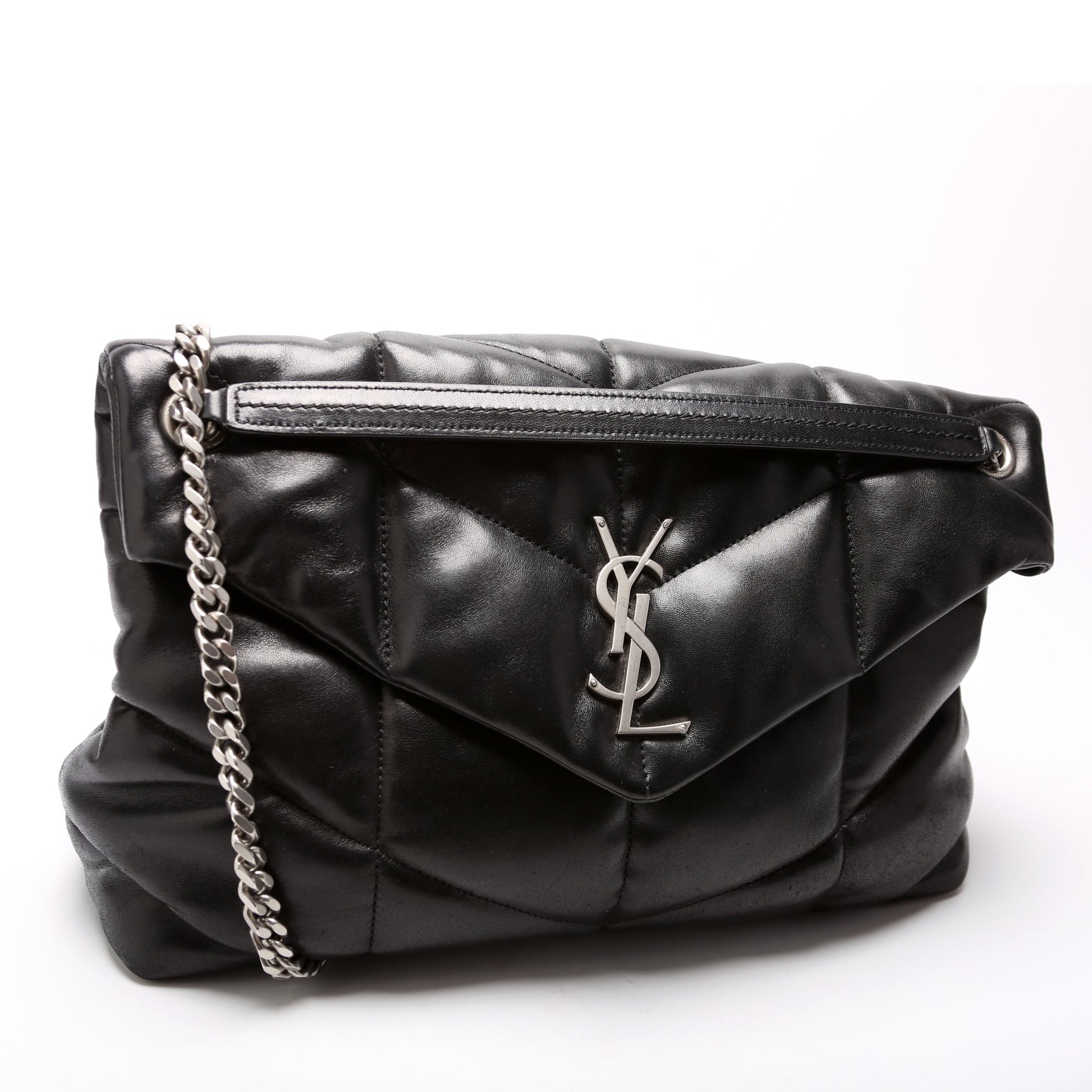 Saint Laurent Puffer Quilted Medium Lambskin 577475 Bag