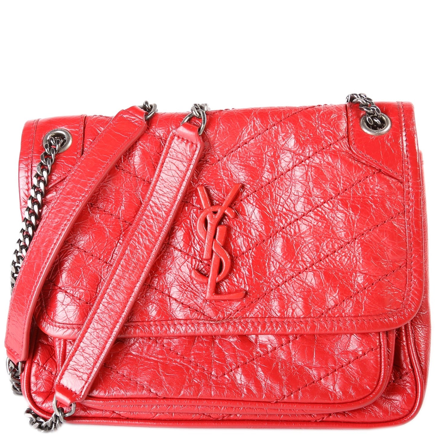 Saint Laurent Niki Baby Crinkle Leather Bag