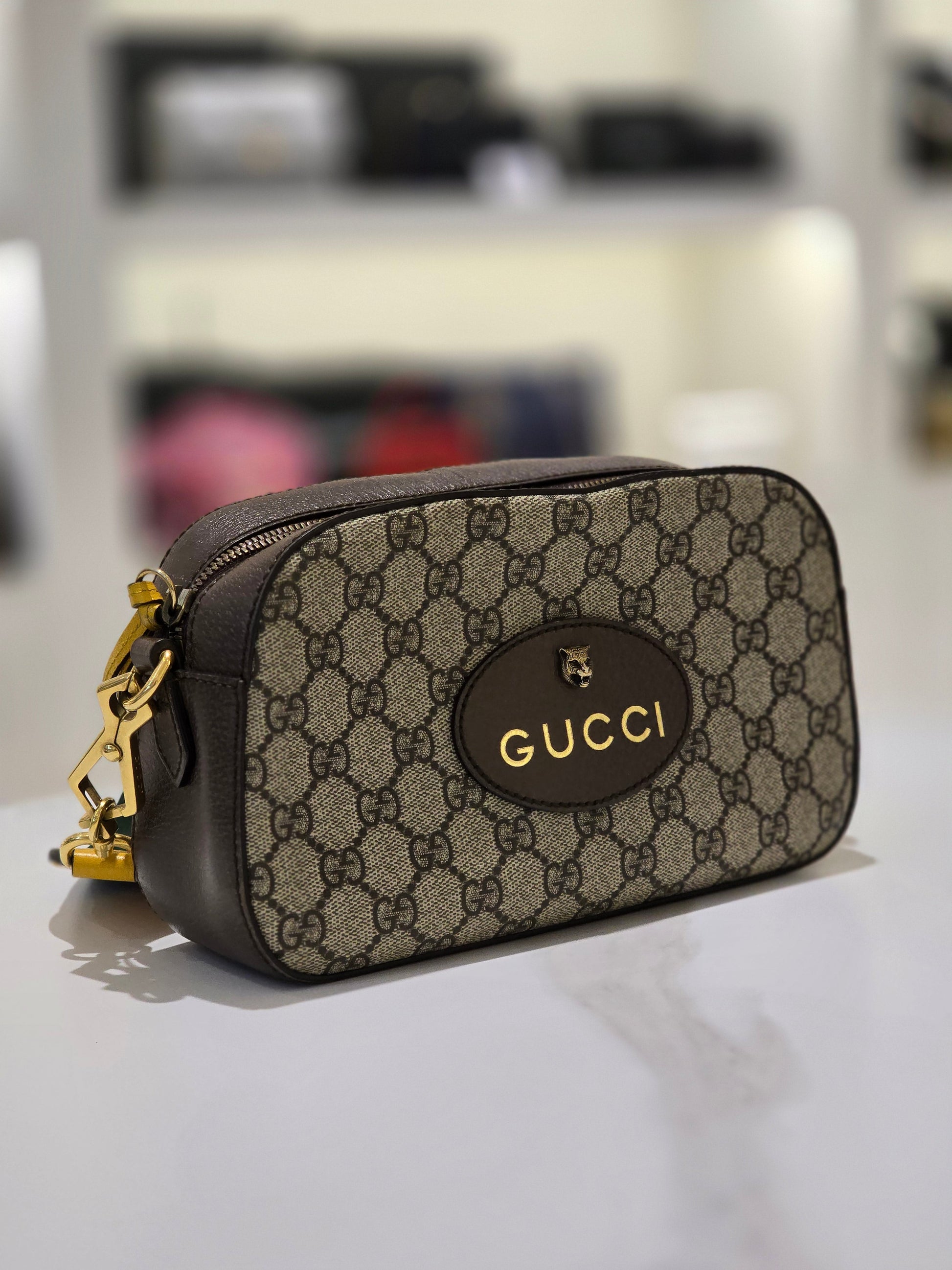 Gucci Leather Canvas Crossbody