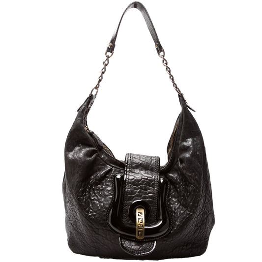 Fendi 8BR563 Nappa Leather B Buckle Hobo Bag