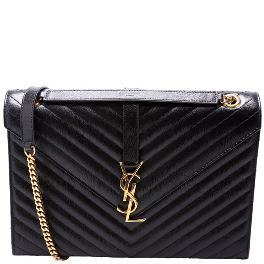 Saint Laurent Envelope Large Chevron 34203/600166/354118 Bag