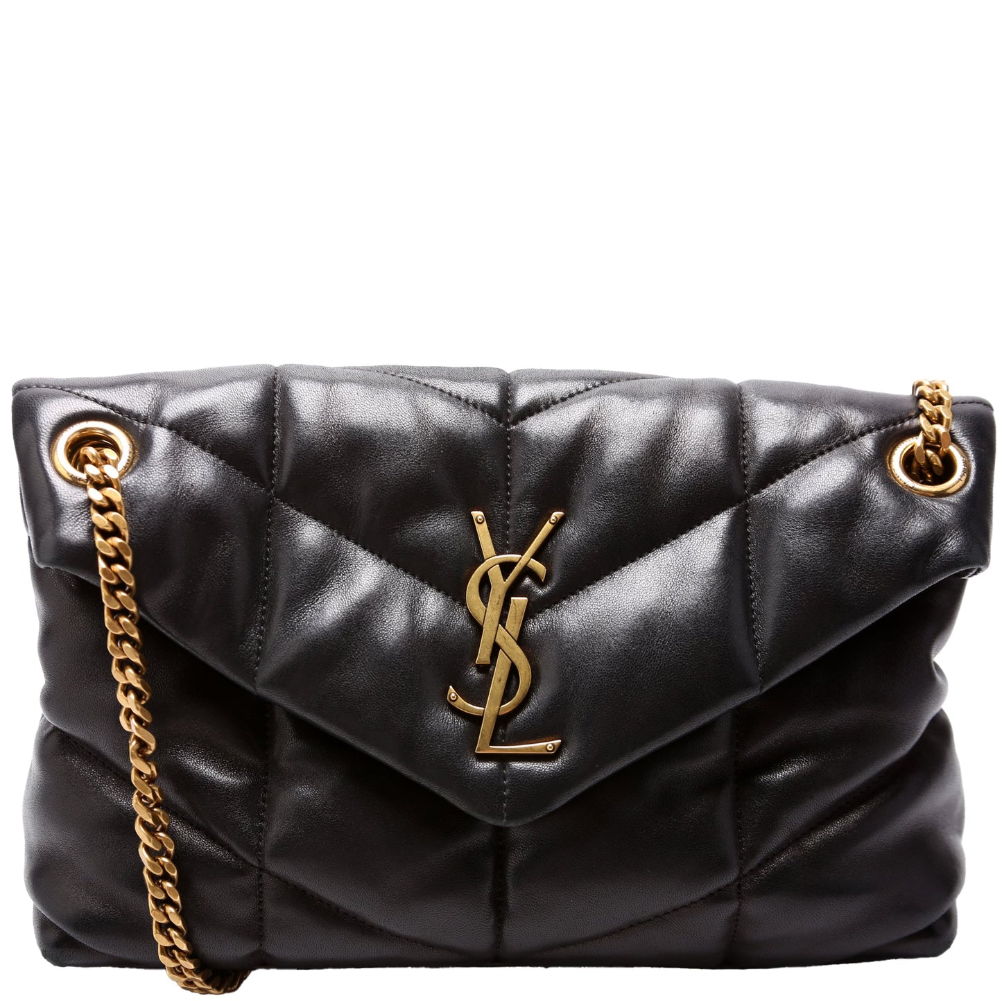 Saint Laurent Puffer Quilted Small Lambskin Bag