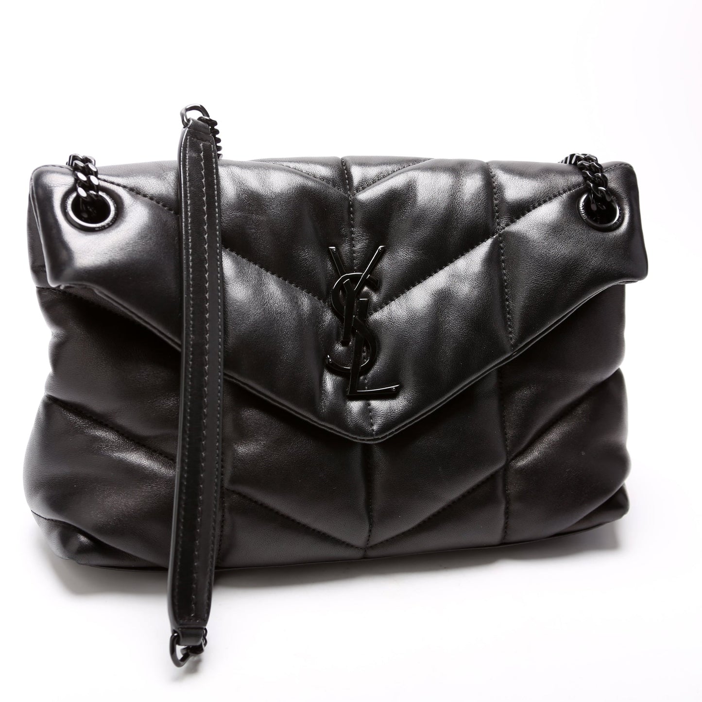 Saint Laurent Puffer Quilted Small Lambskin 577476 Bag