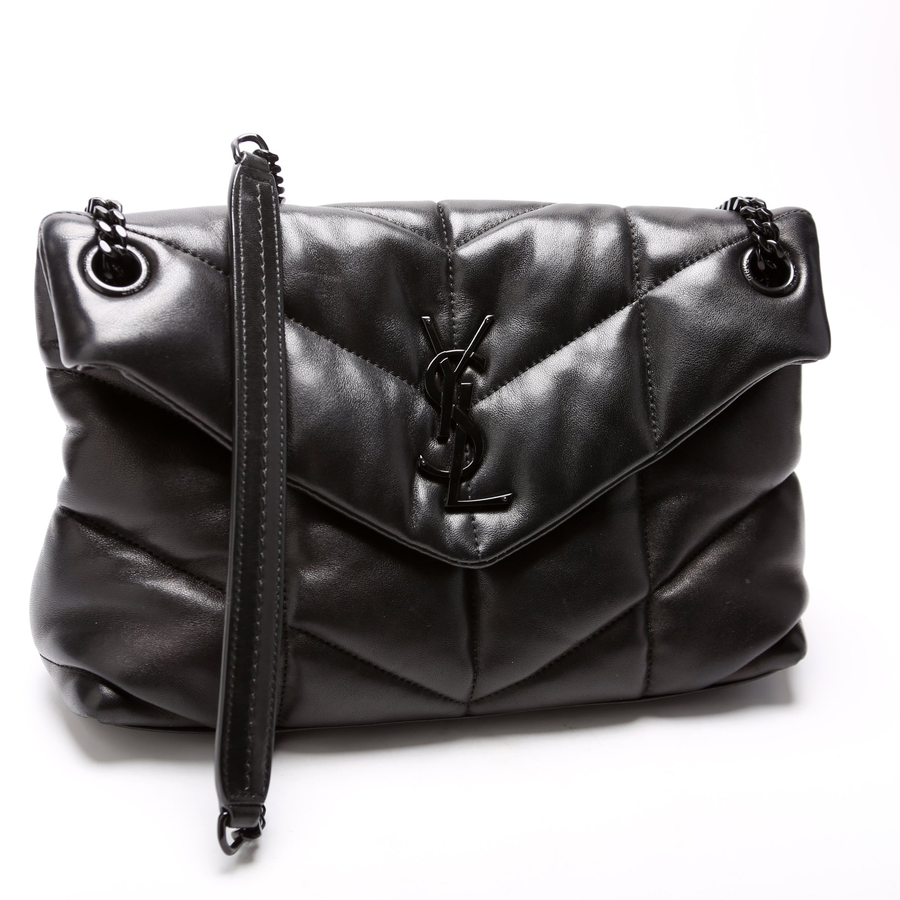 Saint Laurent Puffer Quilted Small Lambskin 577476 Bag