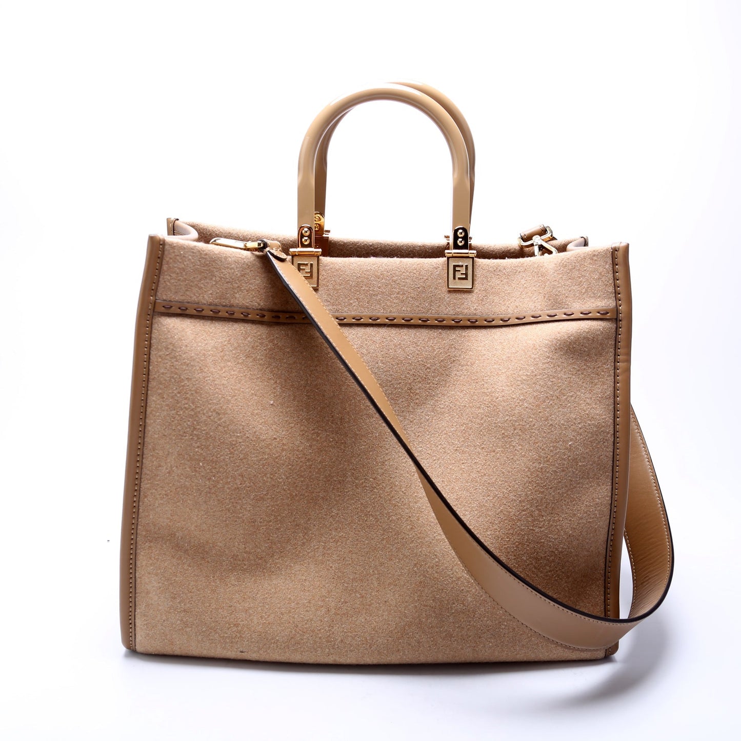 Fendi 8BH386 Sunshine Shopped Medium Flannel Bag