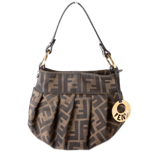 Fendi Zucca Canvas Mini Chef Hobo Bag