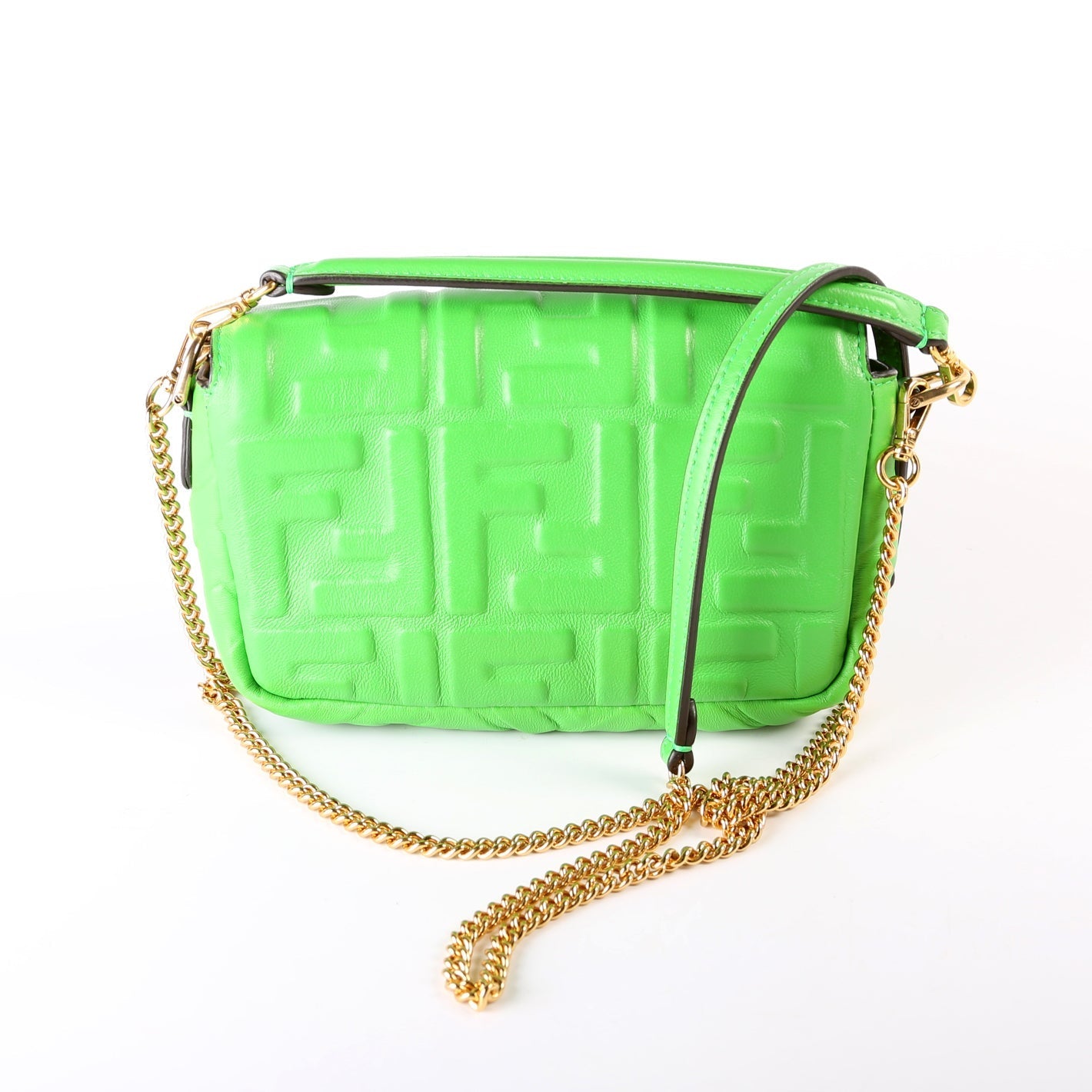 Fendi 8BS017 FF 1974 Leather Miniuette Bag