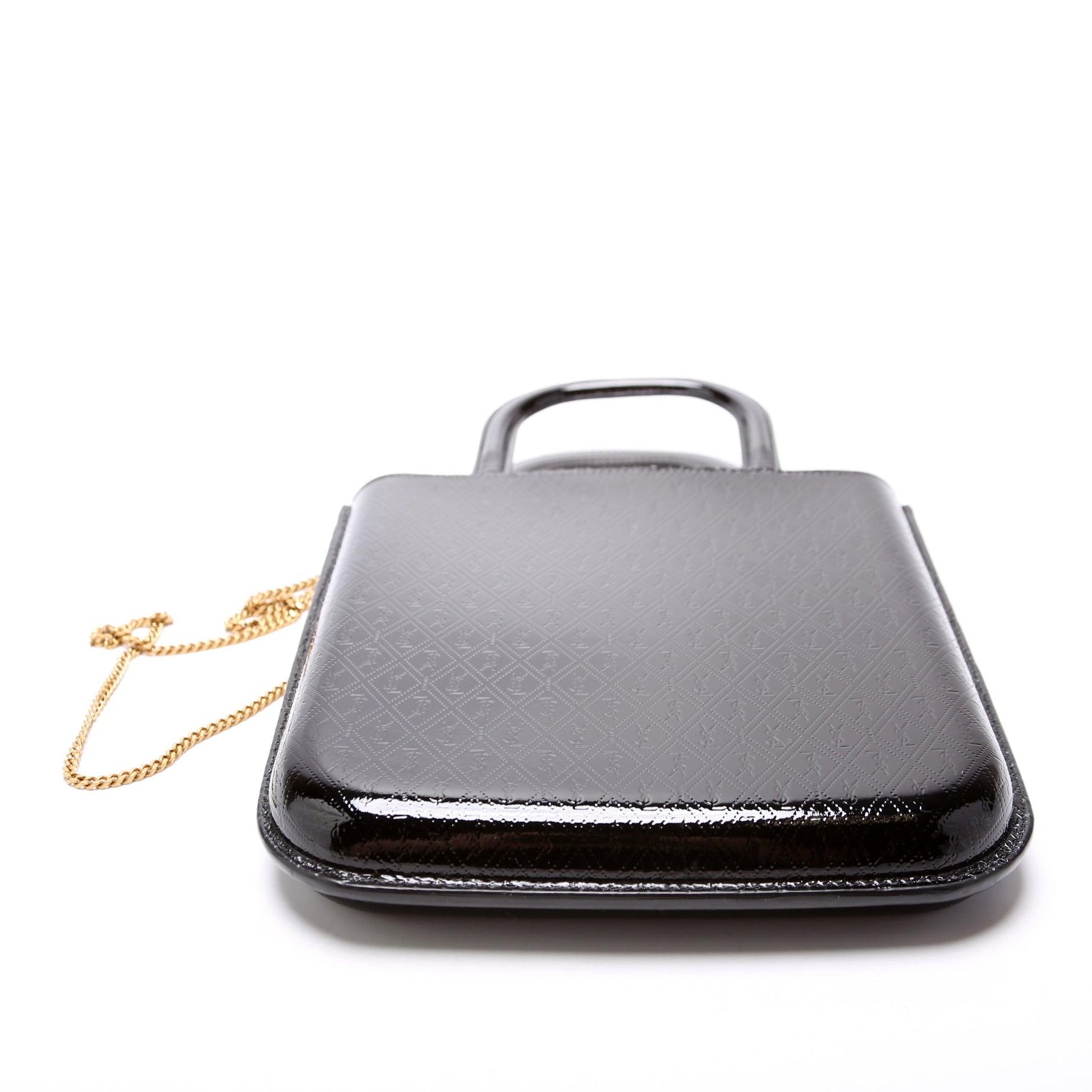 Saint Laurent All Over Logo Embossed Mini Shopping 715201 Bag