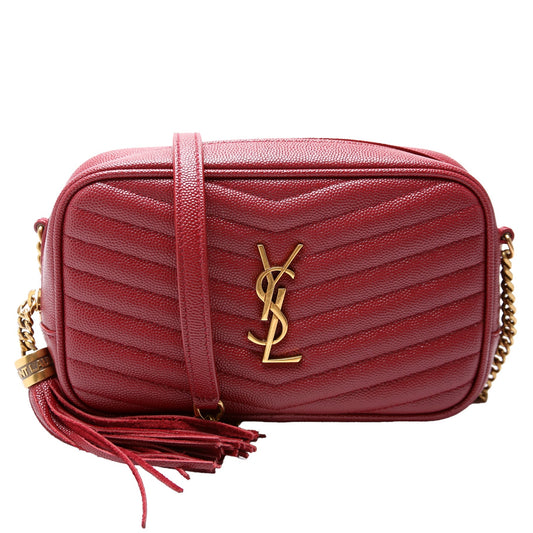 Saint Laurent Lou Camera Mini 612579 Red Bag