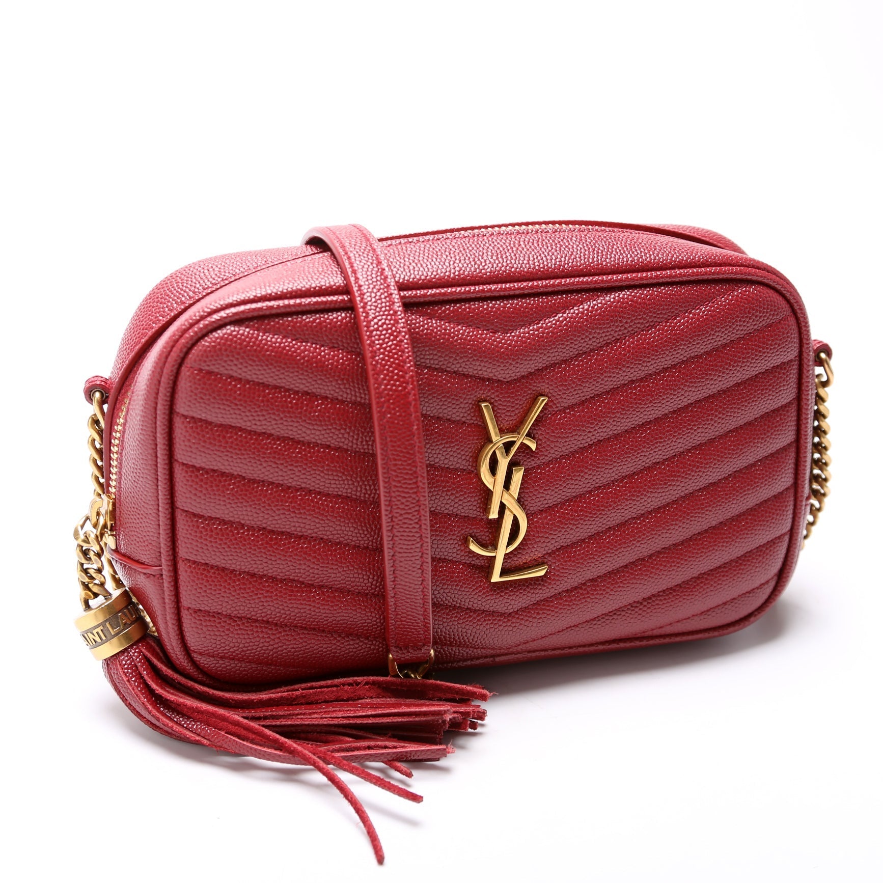 Saint Laurent Lou Camera Mini 612579 Red Bag