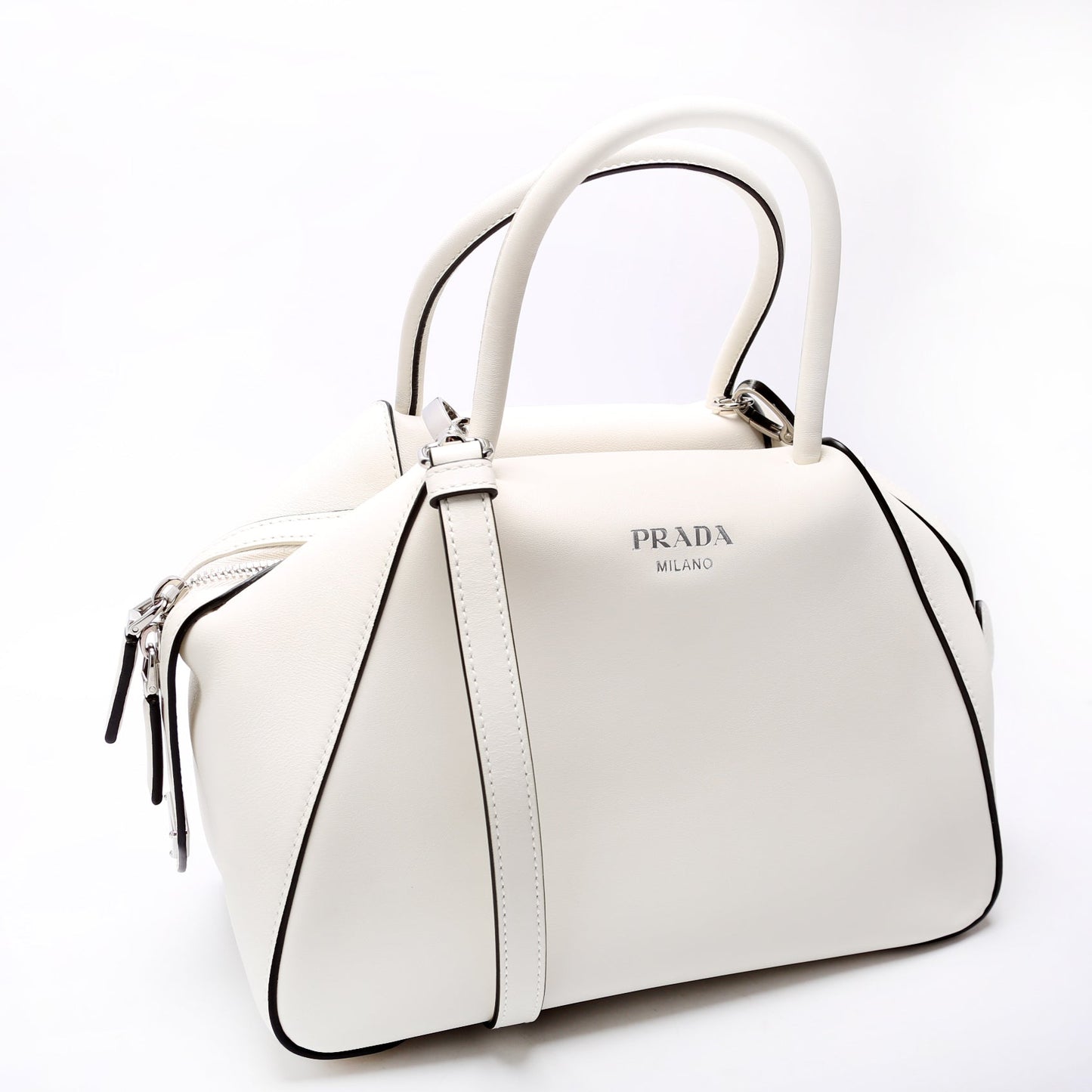 Prada Supernova Medium HandCalfskin White Bag